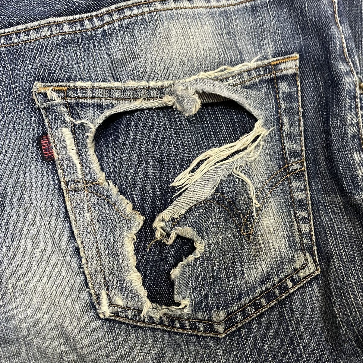 Edwin 🔥Vintage Edwin 503 Stoned Washed Ripped Distress Denim Jeans Size US 31 - 10 Thumbnail