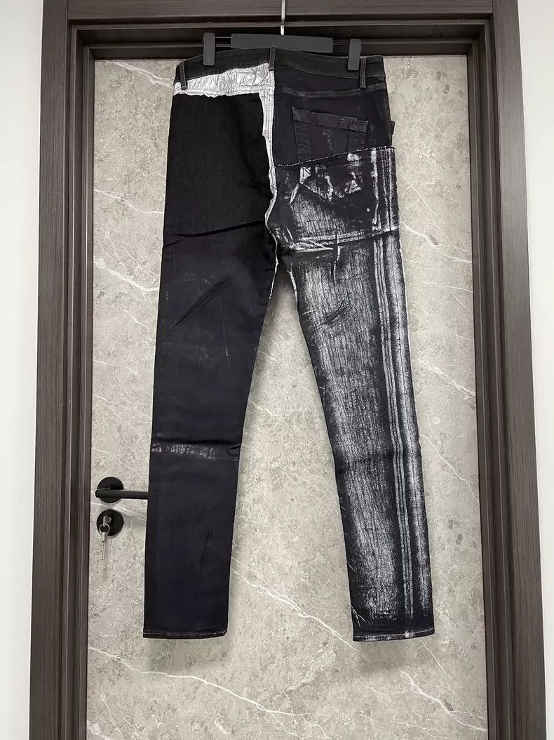 Rick Owens Rick Owens Yin-yang stitching jeans-2506 Size US 34 / EU 50 - 2 Thumbnail
