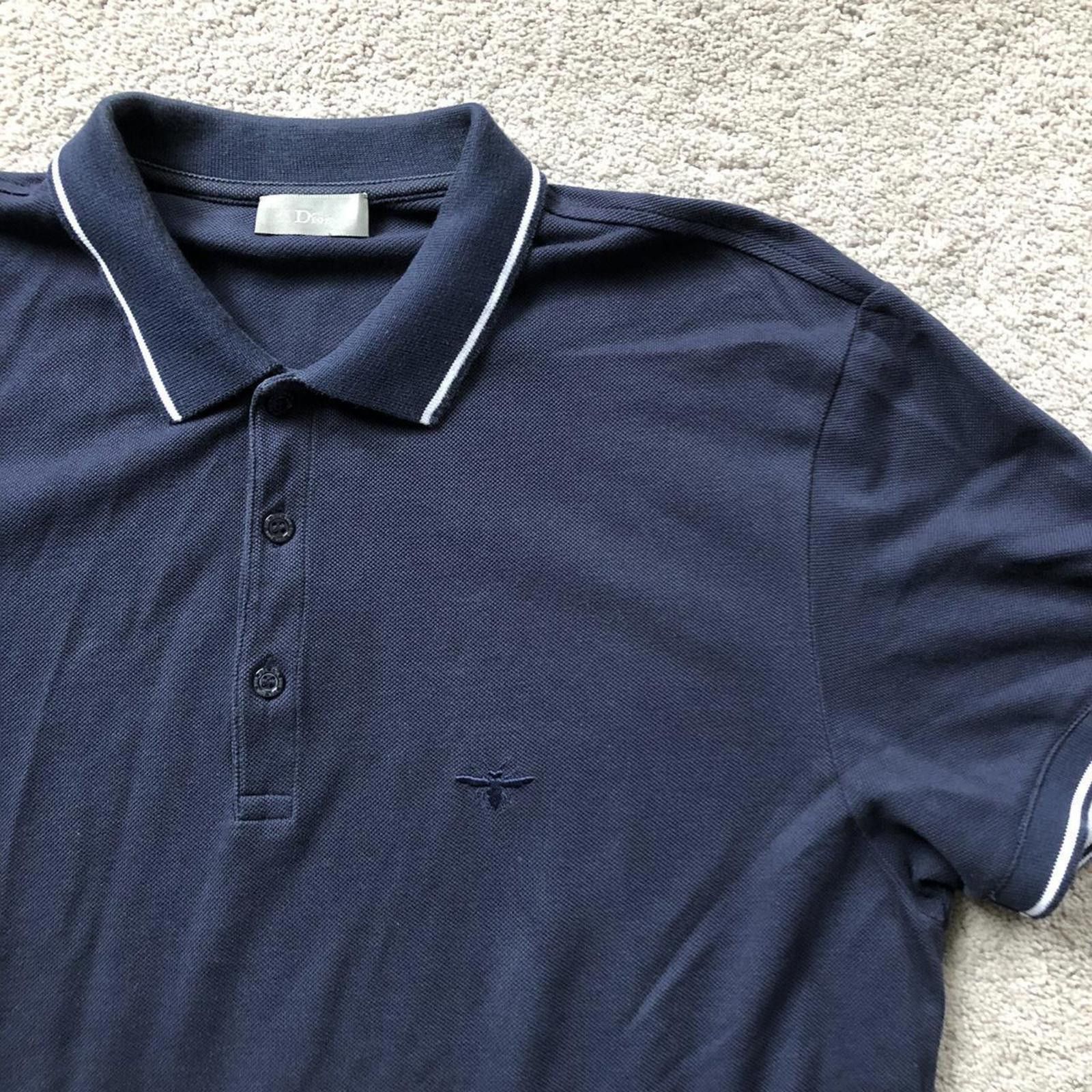 Dior Dior Homme Bee Polo Shirt Size US L / EU 52-54 / 3 - 2 Thumbnail