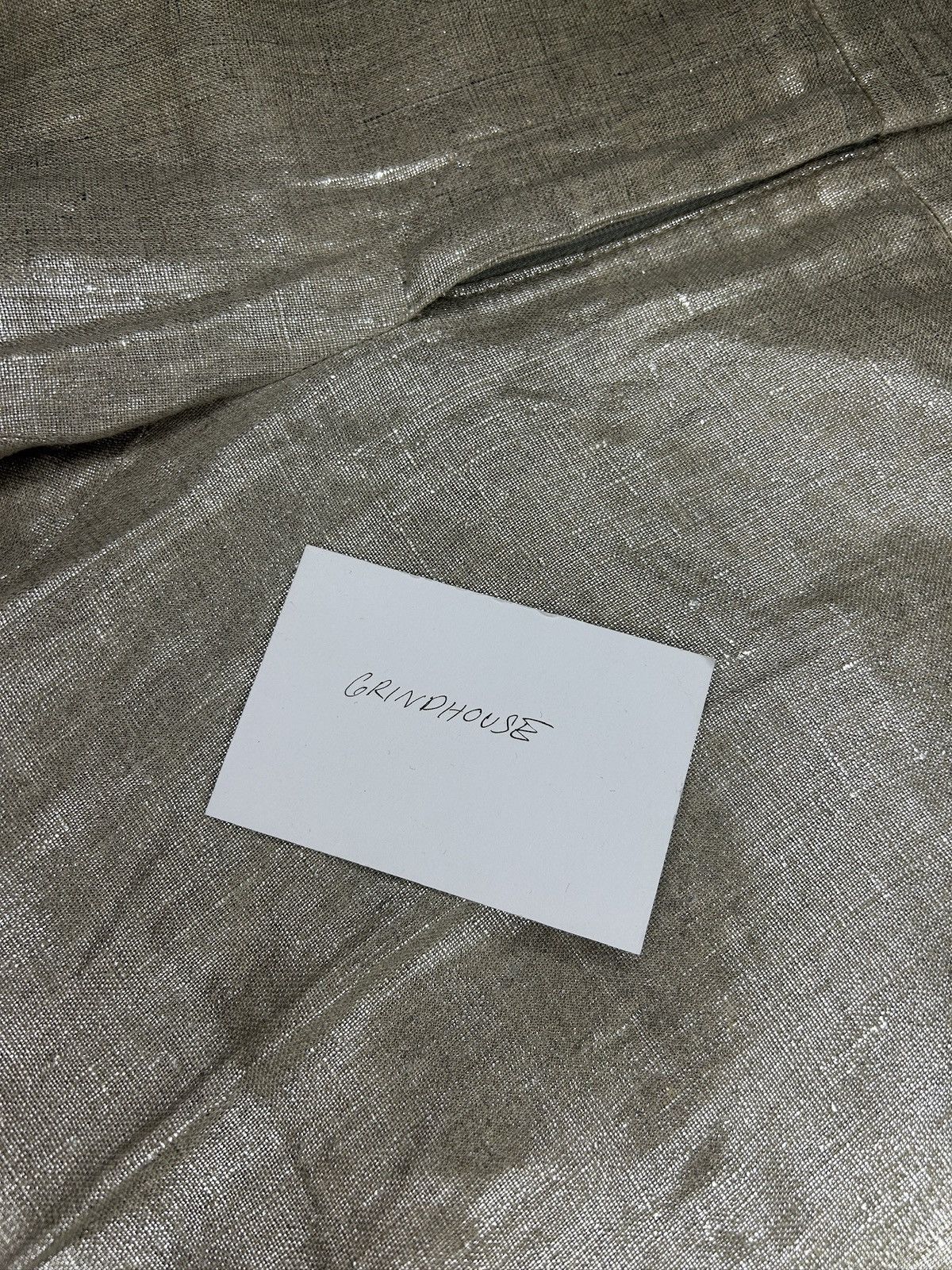 Alexander McQueen S/S 06 Gold Linen Capri Pants Size 26" / US 2 / IT 38 - 11 Thumbnail