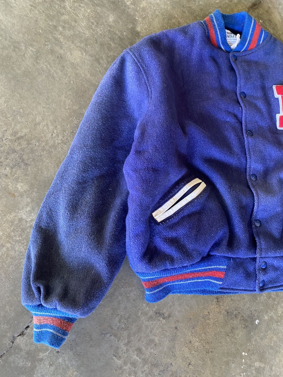 Pepsi VINTAGE Pepsi Cola Varsity Jacket 100 cotton Wool 🔥 Size US L / EU 52-54 / 3 - 4 Thumbnail