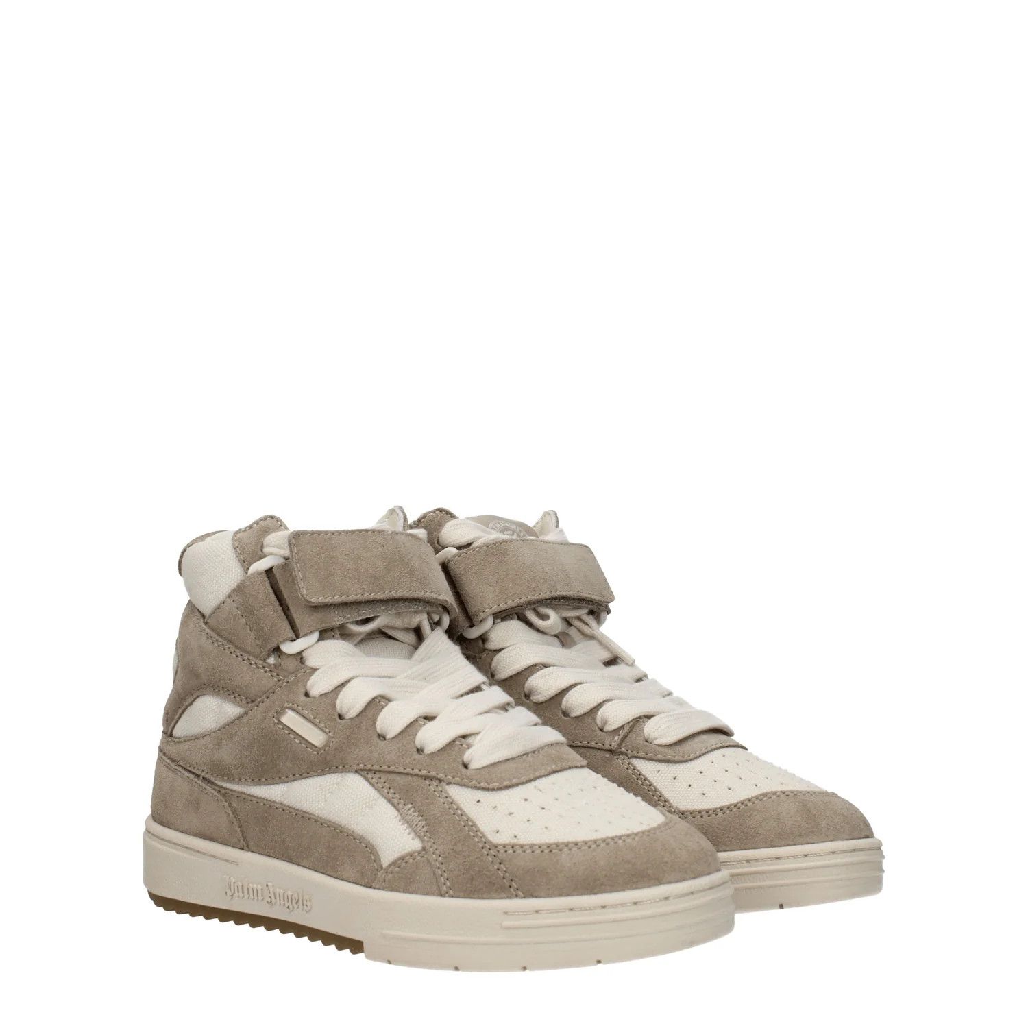 Palm Angels ob1o1e1124 Suede Sneakers in Beige Size US 9 / IT 39 - 2 Thumbnail