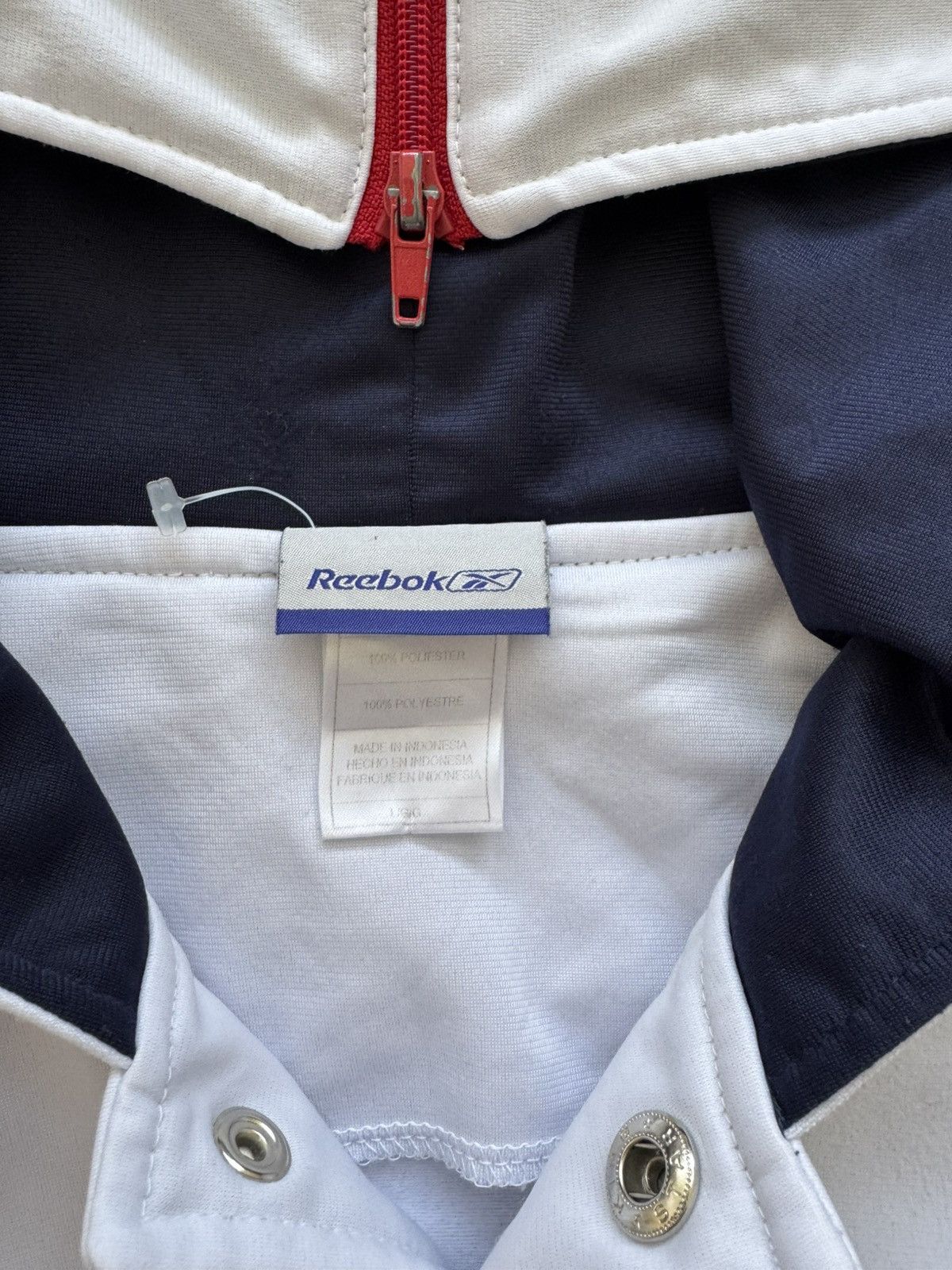 NBA × Reebok × Vintage 2004 TEAM USA BASKETBALL OLYMPIC DREAM TEAM WARM UP HOODIE Size US L / EU 52-54 / 3 - 4 Thumbnail