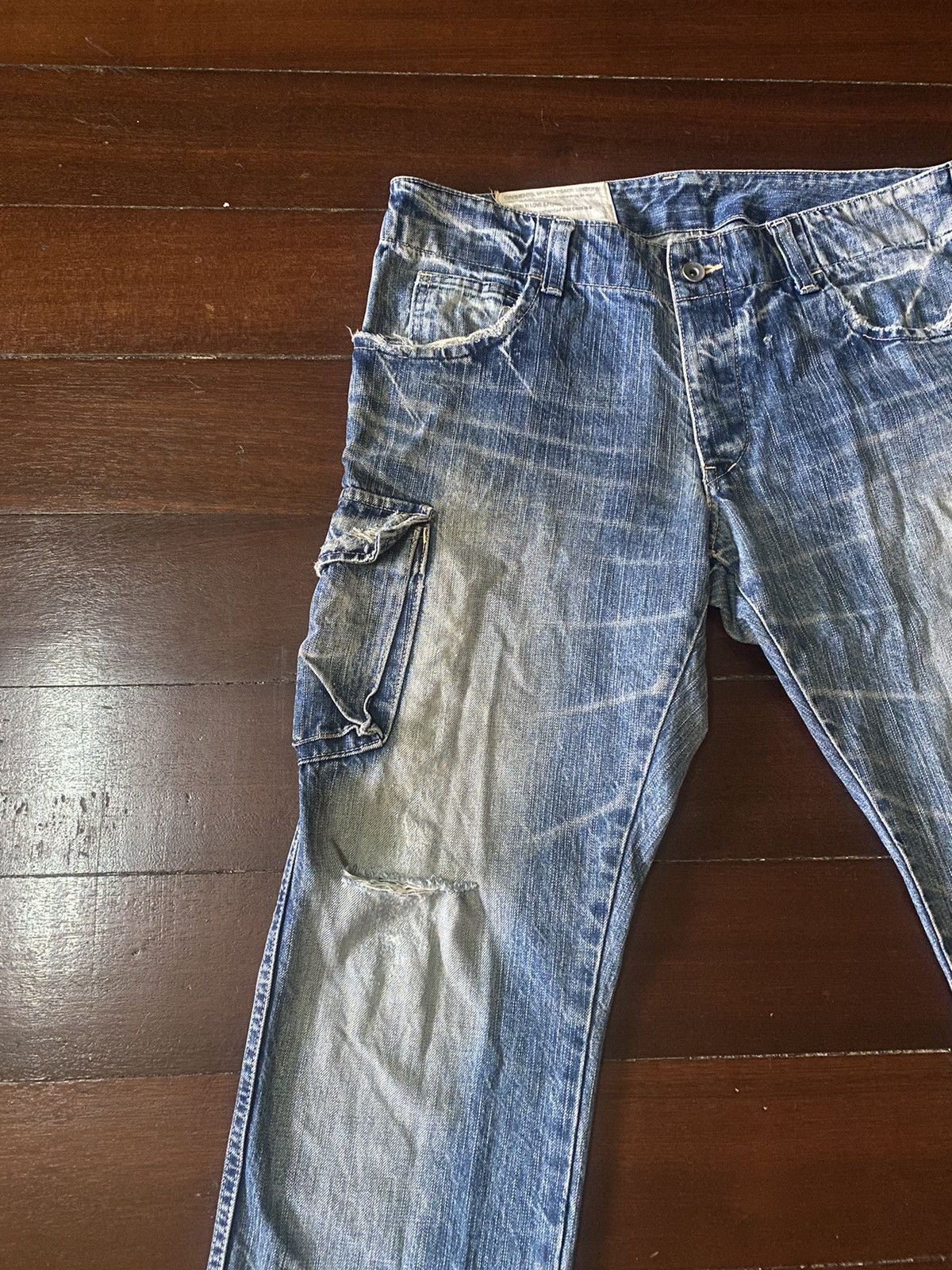 Orslow FIRE 🔥 JOHN BULL KOJIMA JAPAN CARGO DISTRESSED HONEY COMB Size US 36 / EU 52 - 6 Thumbnail