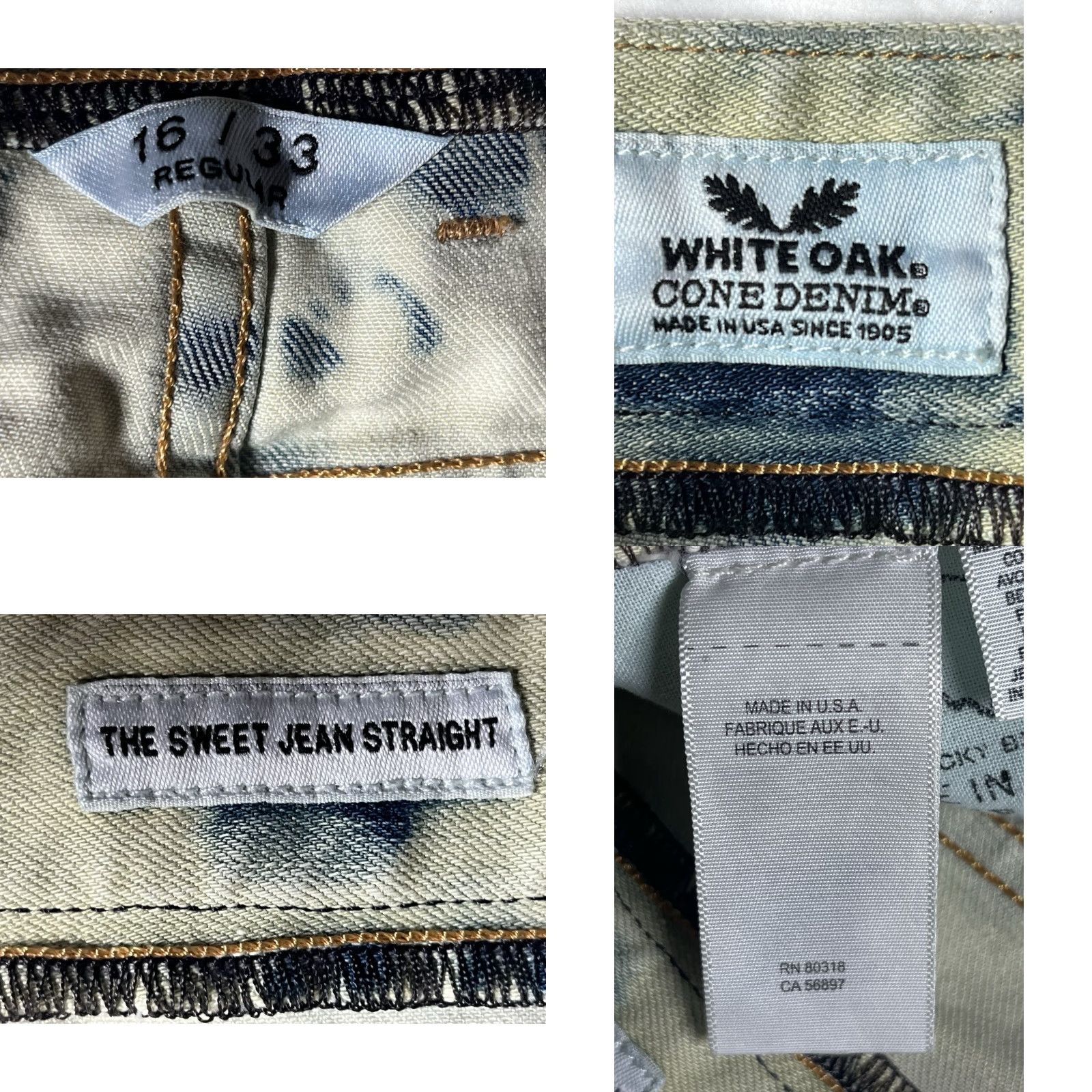 Lucky Brand Lucky Brand The Sweet Jeans Mid Rise Straight Bleached Denim Women Size 16/33 R Size 38" / US 16 / IT 52 - 9 Thumbnail