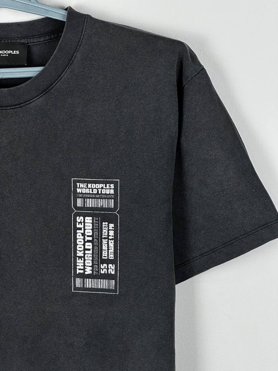 The Kooples The Kooples Faded Grey Big Logo T Shirt Size US M / EU 48-50 / 2 - 5 Thumbnail