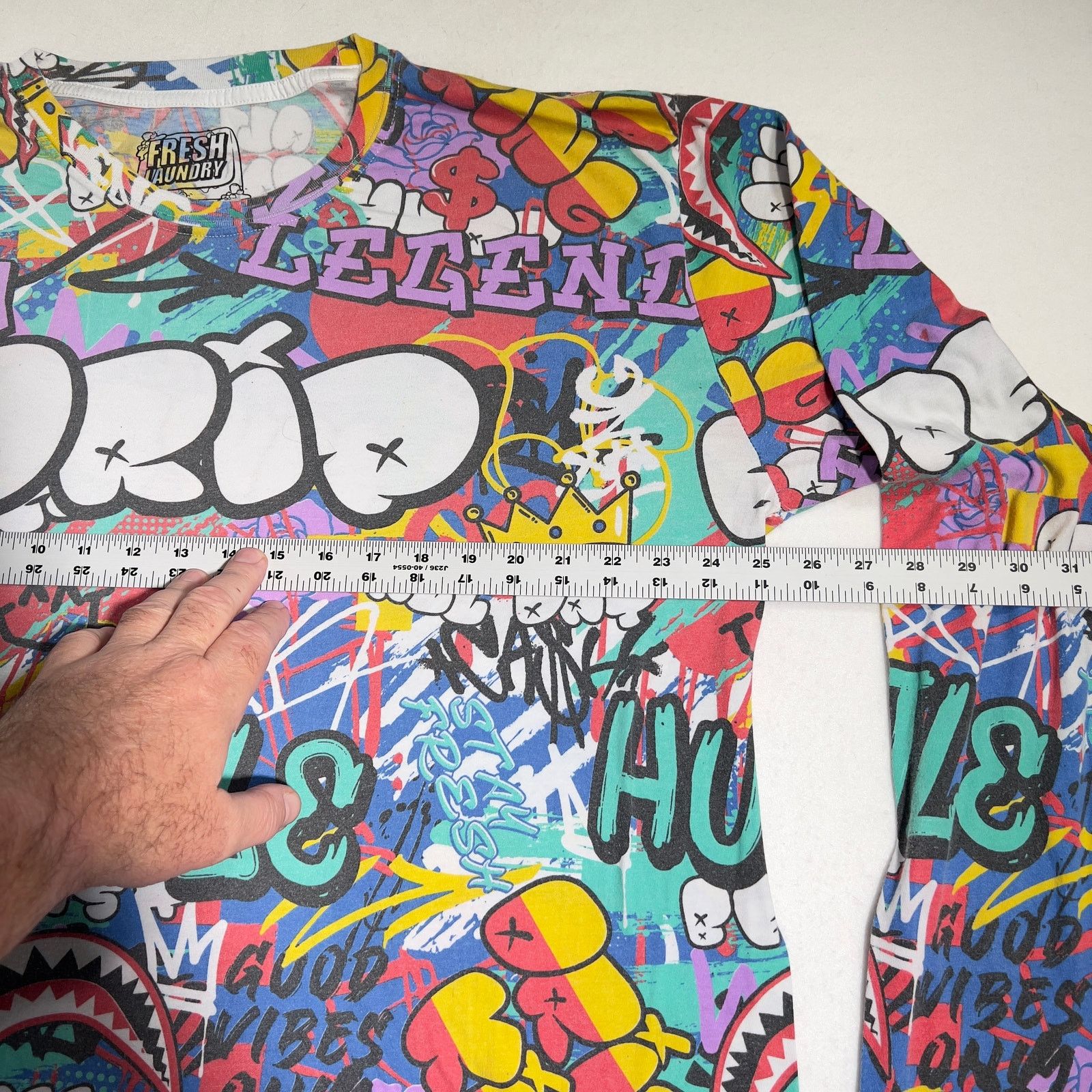 Fresh Laundry Fresh Laundry T-Shirt Woman's 2XL Graffiti Art Crew Neck Size XXL / US 16-18 / IT 52-54 - 5 Thumbnail