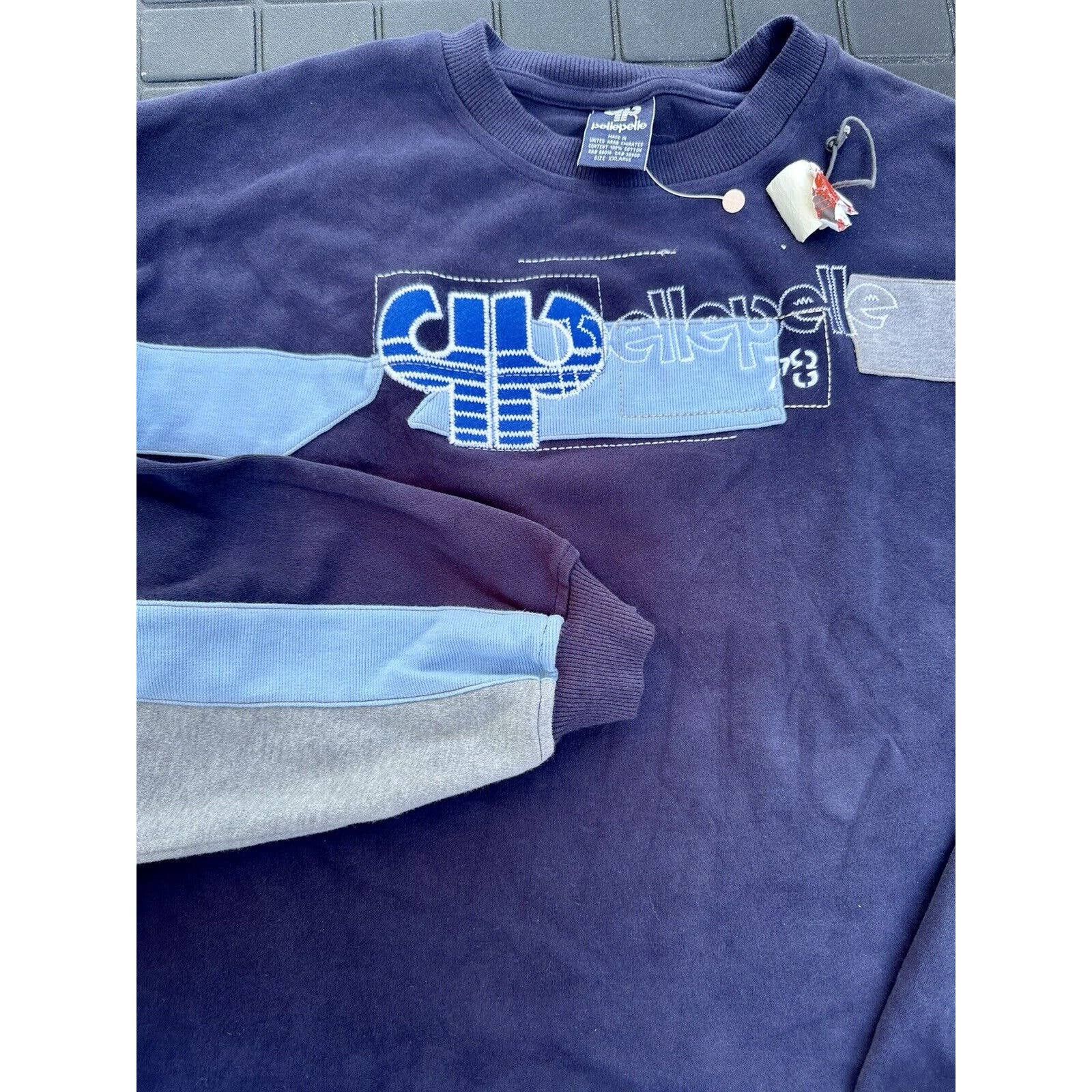 image of VTG Pelle Pelle W/tags Sweatshirt Men 78 Logo Pullover (Size 2XL)