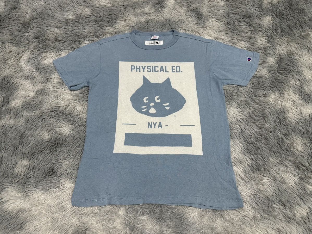 Champion × Ne-Net 🔥Champion x Ne-net Shirt Blue Nya Cat Size US M / EU 48-50 / 2 - 1 Thumbnail