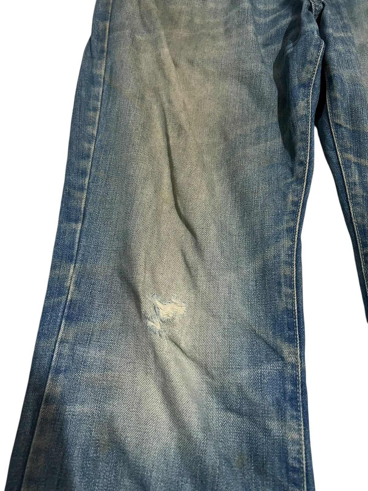 Japanese Brand 🌈Vintage Diesel Industry Distress Mud Wash Bootcut Jean Size US 34 / EU 50 - 5 Thumbnail