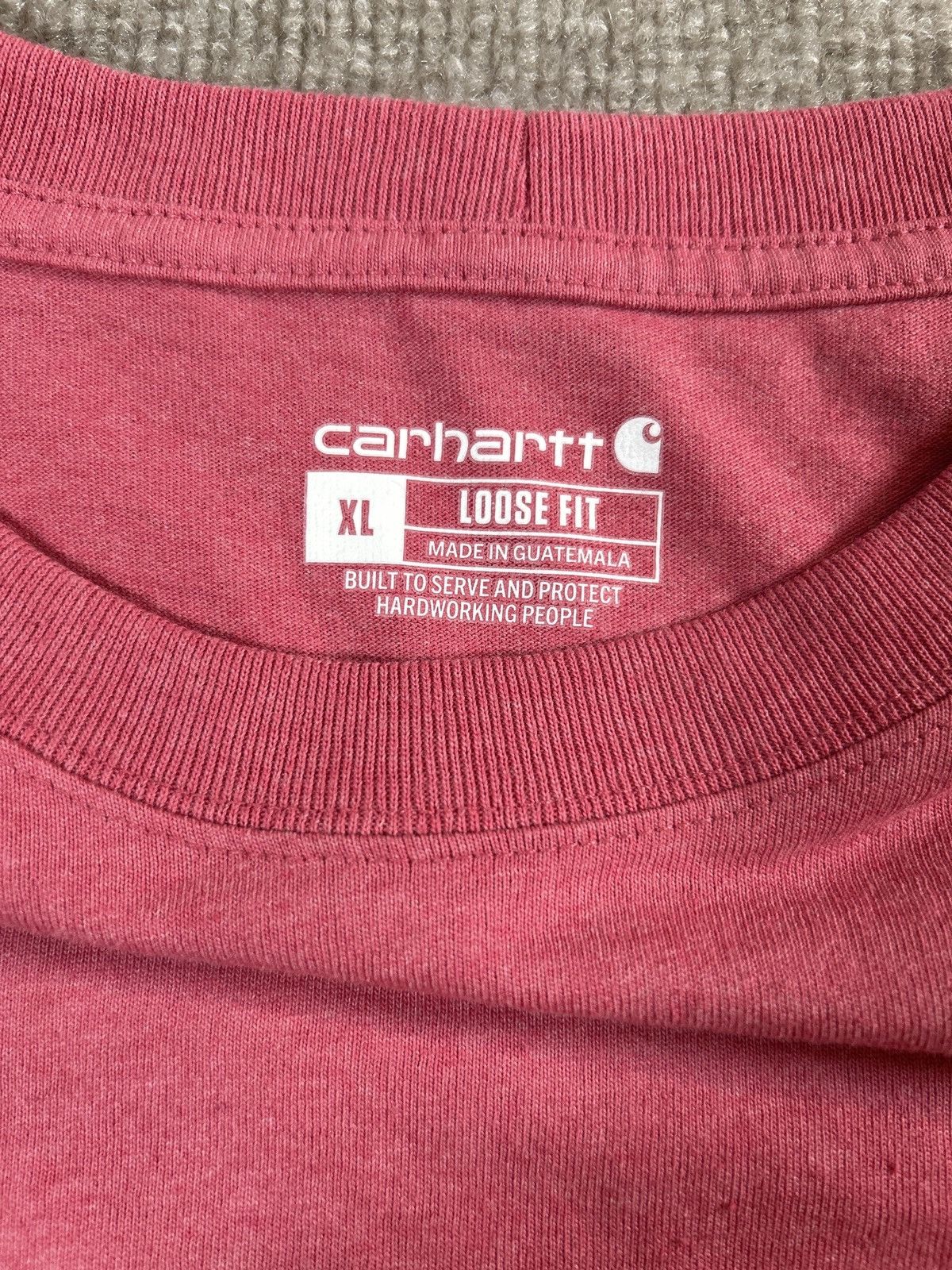 Carhartt Carhartt Men’s Loose Fit Pocket T-Shirt XL Red Pink 0065 Size US XL / EU 56 / 4 - 3 Thumbnail
