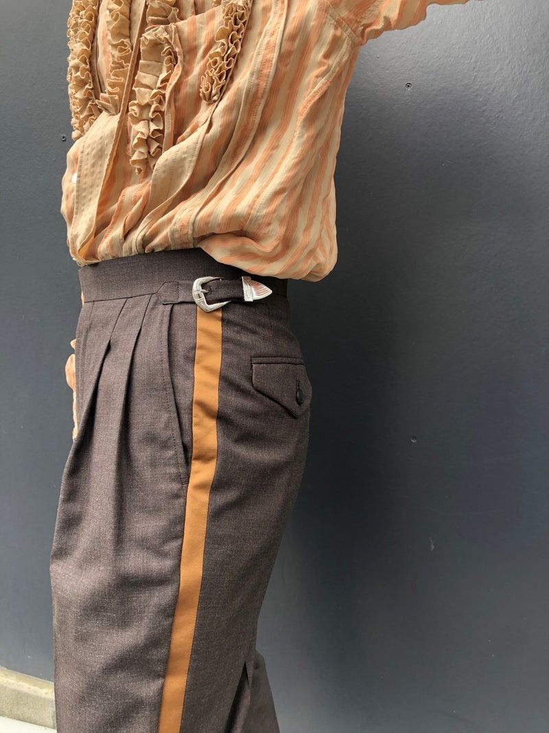 TOGA VIRILIS SS2020 TOGA VIRILIS Wool Ghurka Pants Side Stripe Size US 30 / EU 46 - 3 Thumbnail