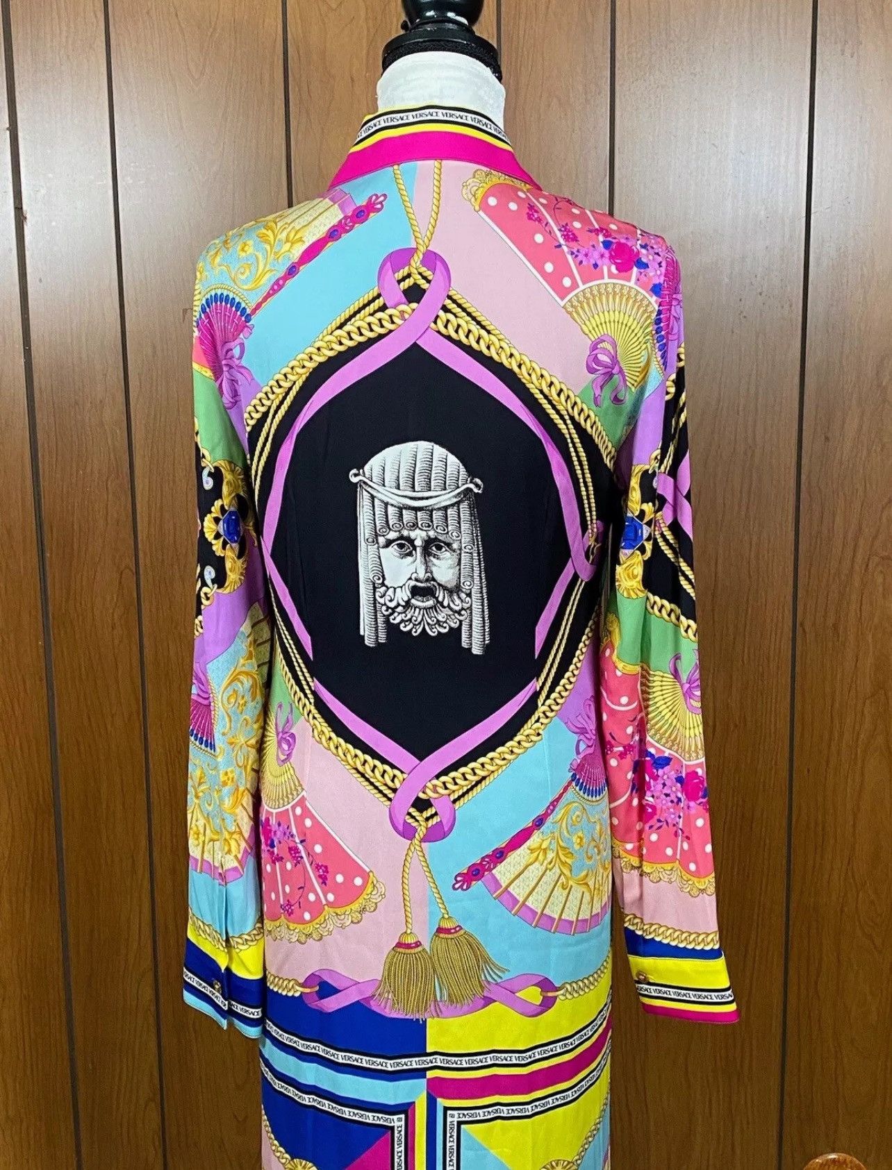 Versace Versace Ventagli Midi Shirt Dress size 48/us size 12 Size XL / US 12-14 / IT 48-50 - 11 Thumbnail