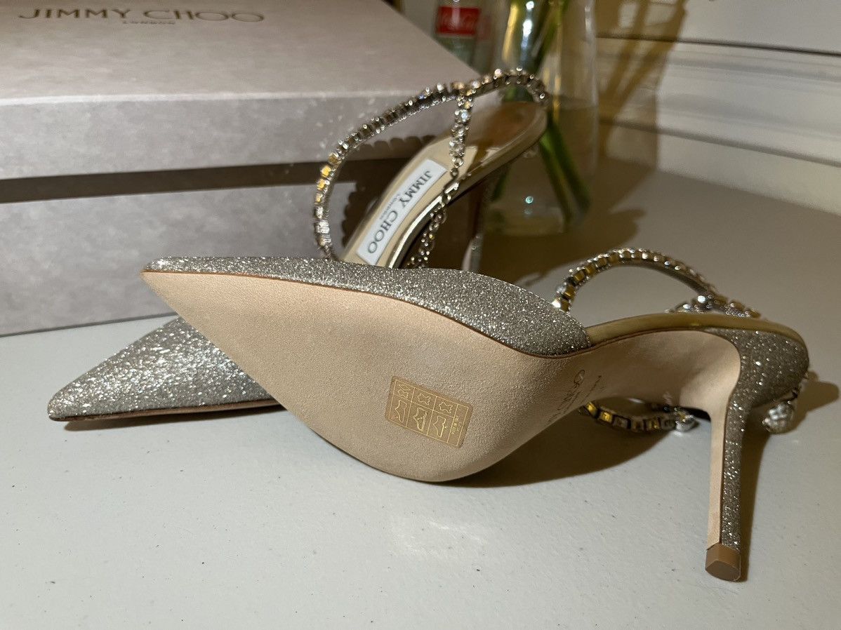 Jimmy Choo Jimmy Choo Silver Saeda Size US 6 / IT 36 - 5 Thumbnail