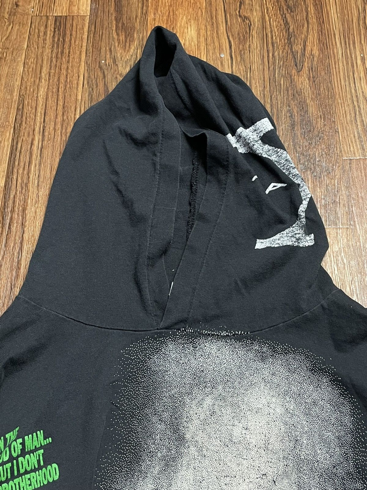 Vintage Vintage Malcom X Shirt Longsleeve Hood Large Black 1992 Size US L / EU 52-54 / 3 - 12 Thumbnail