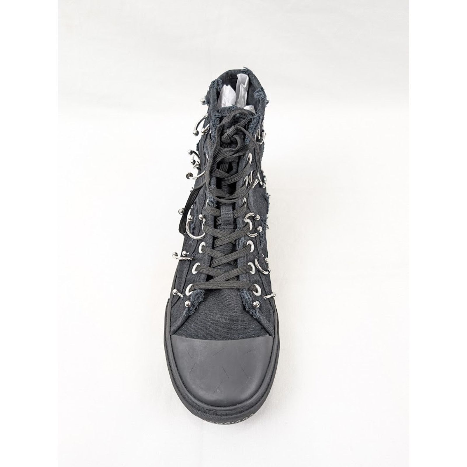 Balenciaga o1rshd1 Destroy Paris High Top Sneakers in Black Size US 9 / EU 42 - 6 Thumbnail