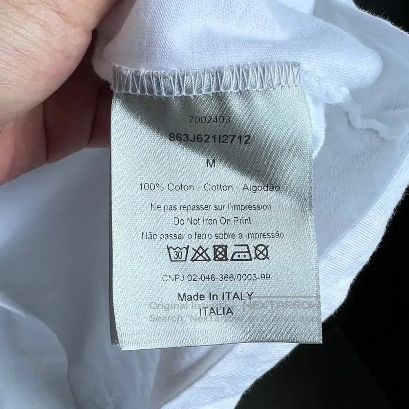 Dior Dior White Cotton Men's T-Shirt . Size US M / EU 48-50 / 2 - 6 Thumbnail