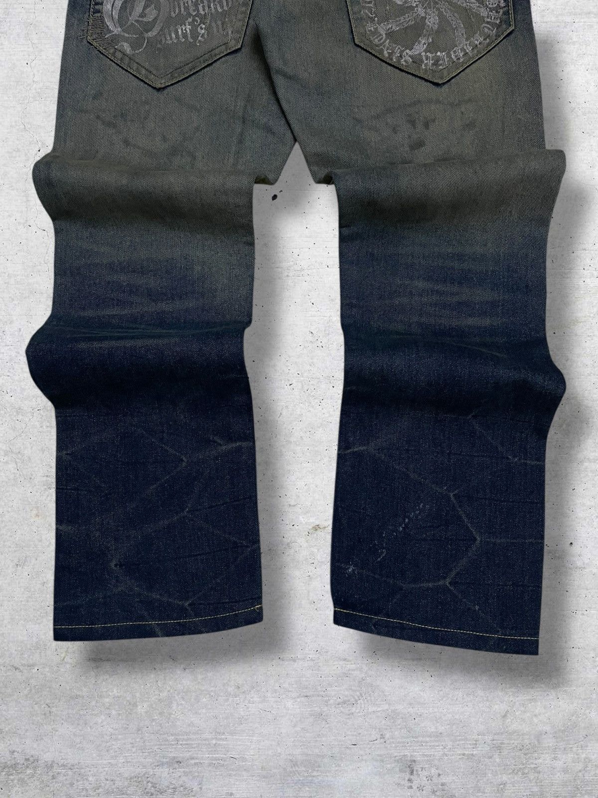 GOSTAR DE FUGA VINTAGE LAND EDGE 90S JAPAN RUGGED HEAVY DISTRESSING DENIM Size US 32 / EU 48 - 10 Thumbnail