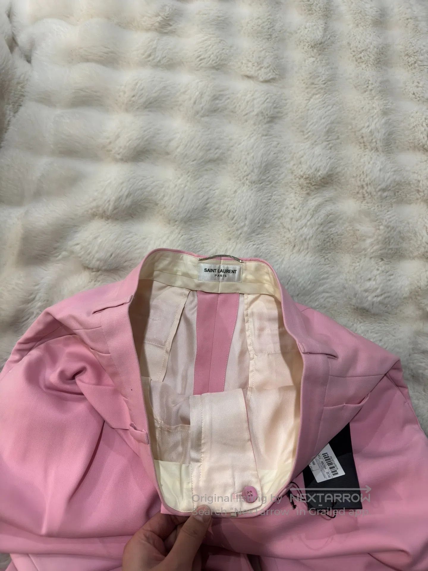 Saint Laurent Paris Saint Laurent Paris Pink Men's Trousers| Size US 32 / EU 48 - 3 Thumbnail