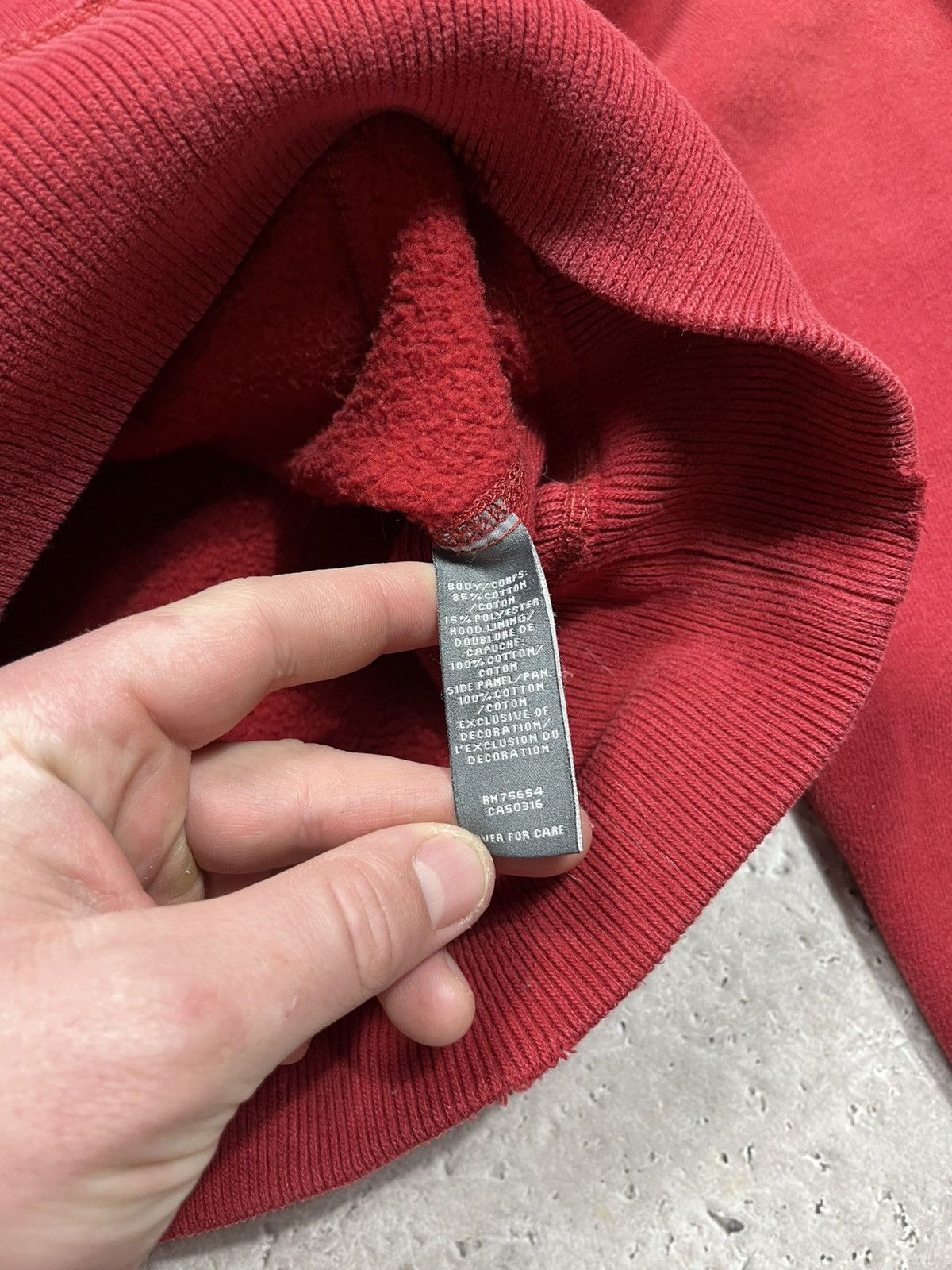 Abercrombie & Fitch Abercrombie & Fitch Heavy Red Hoodie NY 92 Logo XL Size US XL / EU 56 / 4 - 7 Thumbnail