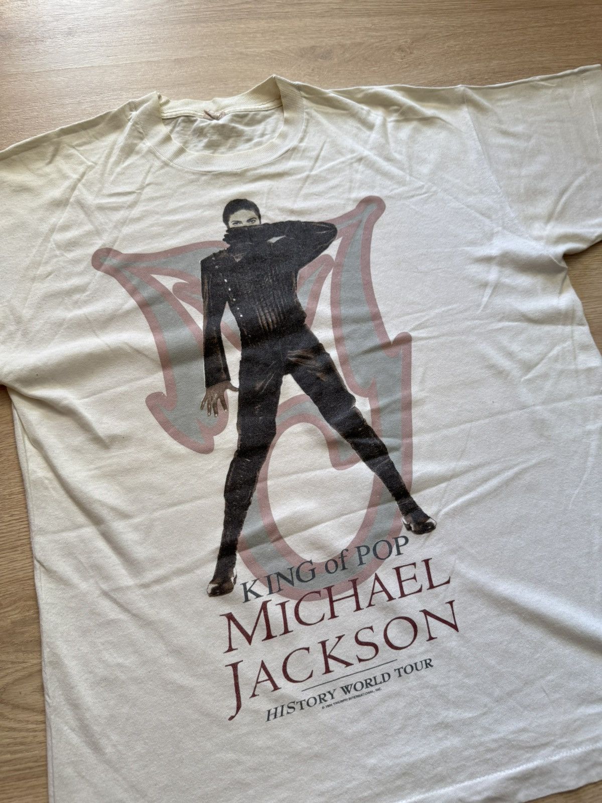 Band Tees Vintage 90’s Michael Jackson History World Tour T-Shirt Size US L / EU 52-54 / 3 - 2 Thumbnail