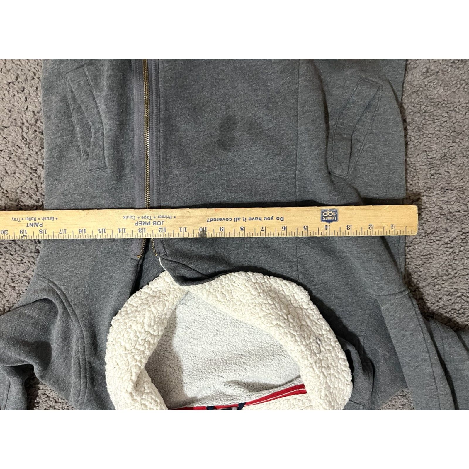 Tommy Hilfiger Tommy Hilfiger Hoodie Women Medium Gray Fleece Lined Shawl Collar Full Zip Adult M Sweatshirt Size M / US 6-8 / IT 42-44 - 4 Thumbnail