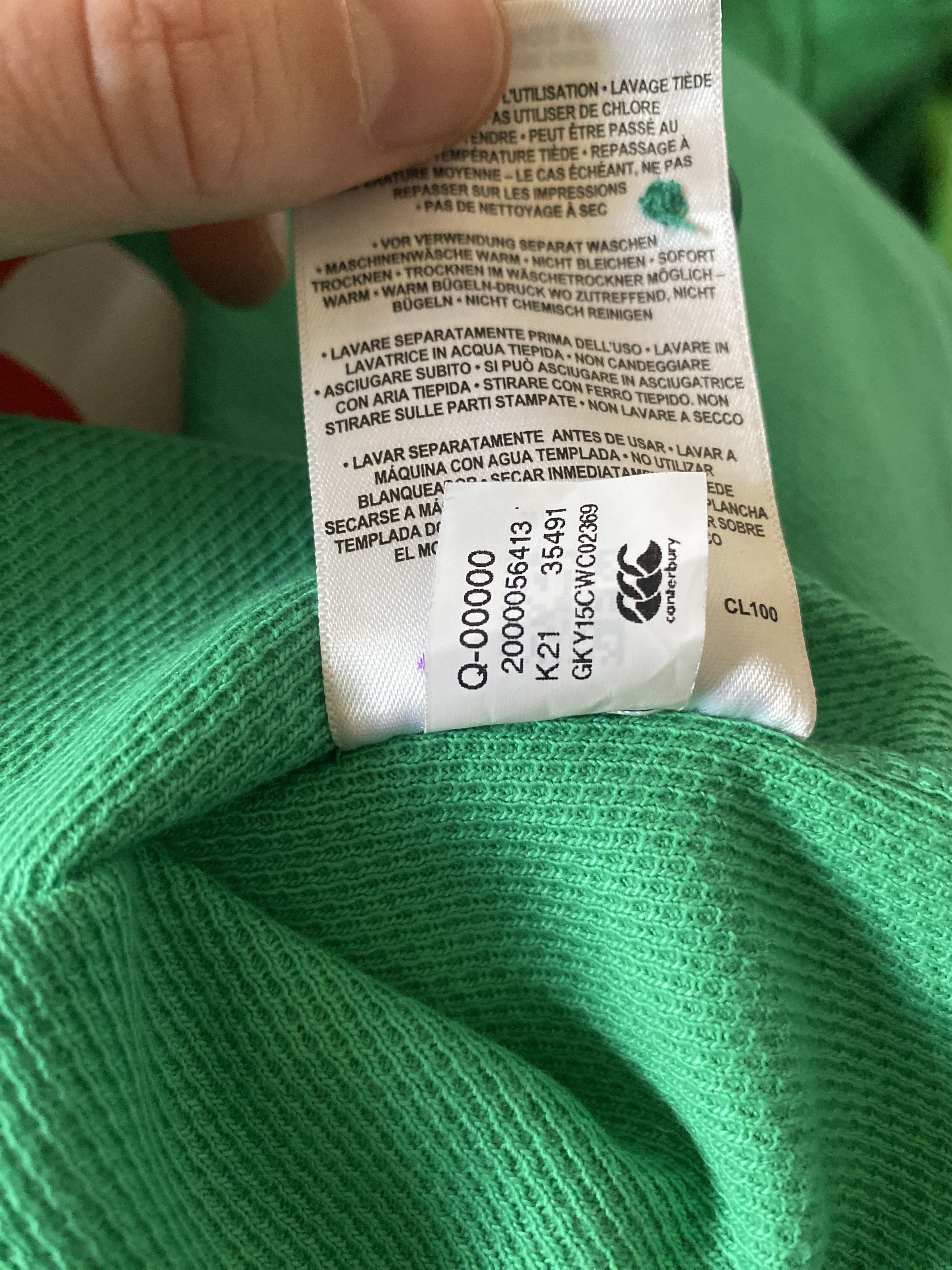Canterbury of New Zealand NEW - Rugby IRELAND - Canterbury - Long Sleeve - S - UNIQUE Size US S / EU 44-46 / 1 - 8 Thumbnail