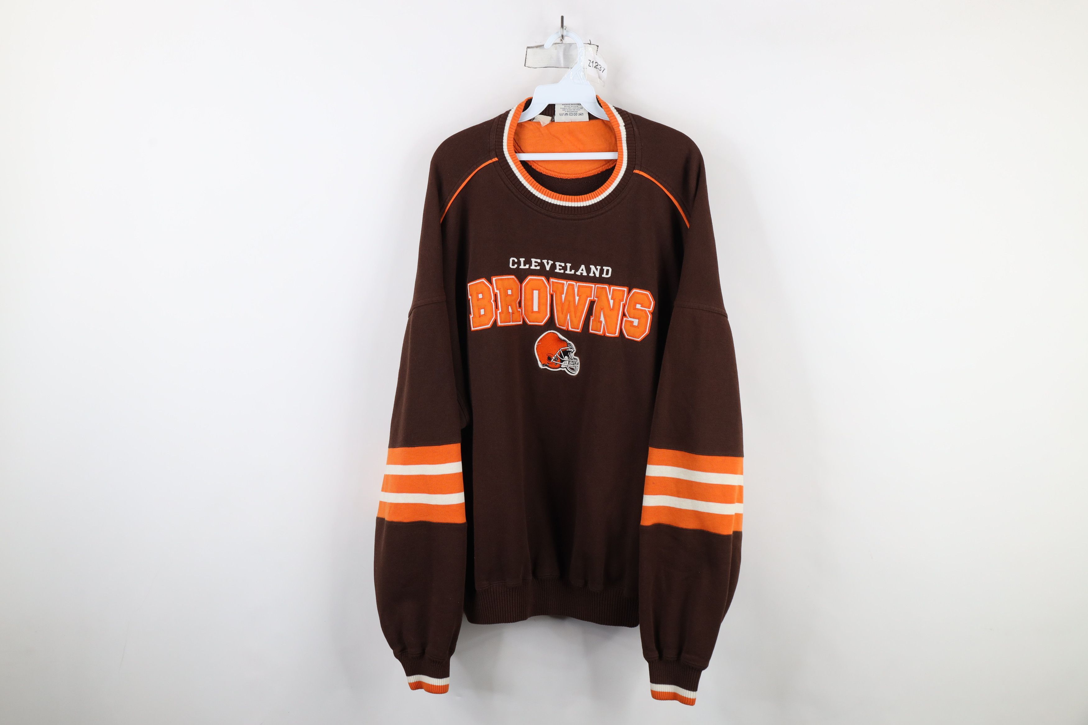 Vintage Vintage 90s Spell Heavy Cleveland Browns Football Sweatshirt Size US XXL / EU 58 / 5 - 1 Thumbnail