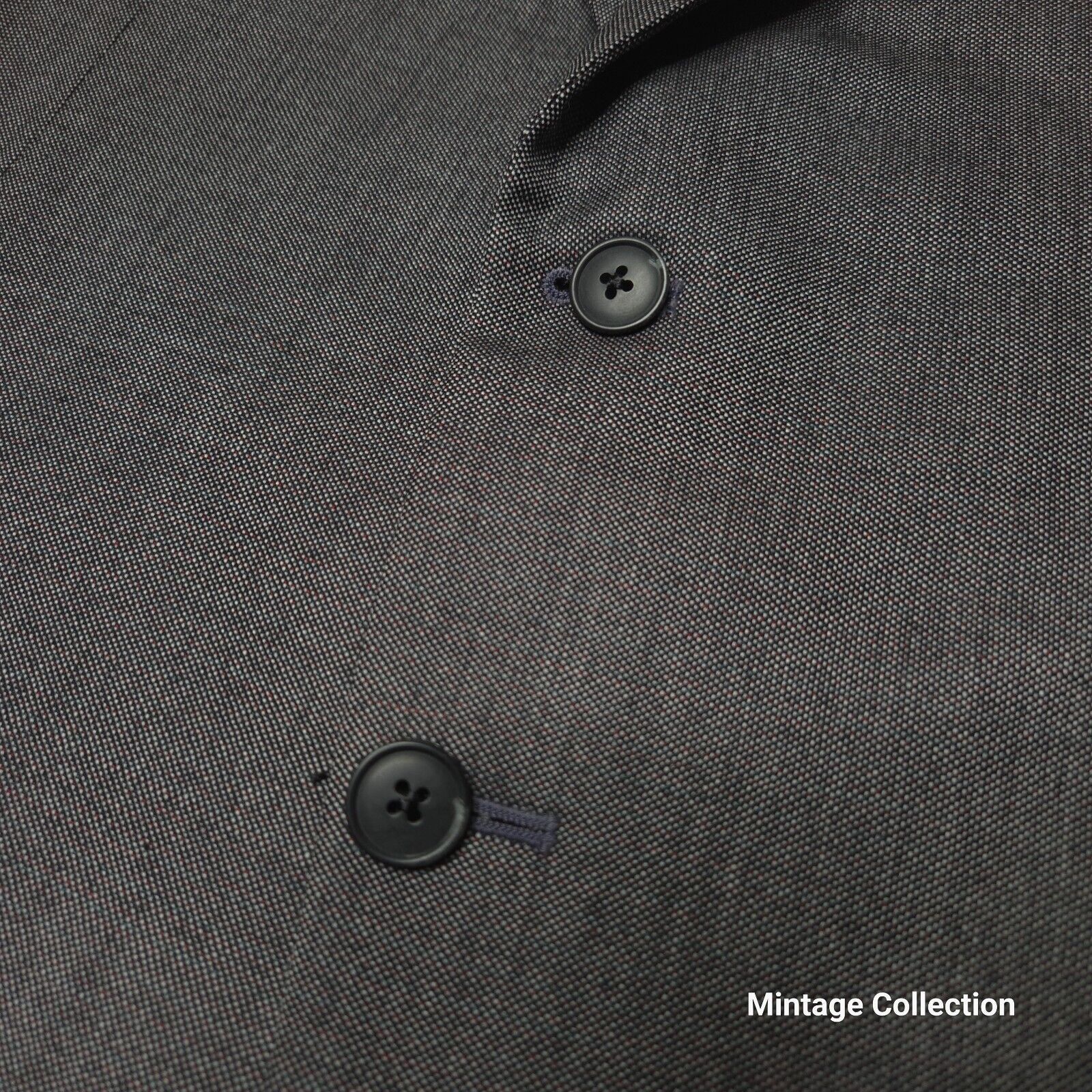 Burberry VINTAGE BURBERRYS TAILORED IN JAPAN 100% WOOL GRAY COAT 40T Size 40L - 5 Thumbnail