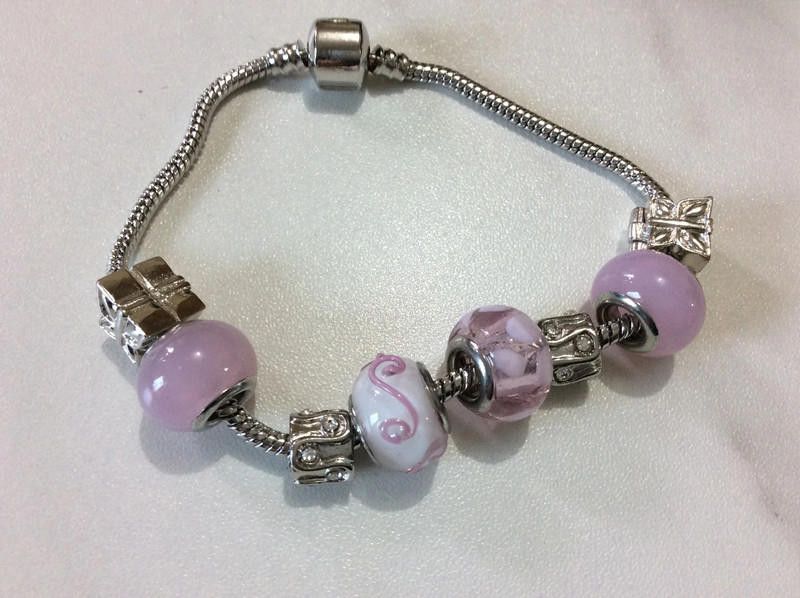 Designer lovely pink beads making bracelet for her Size ONE SIZE - 2 Thumbnail