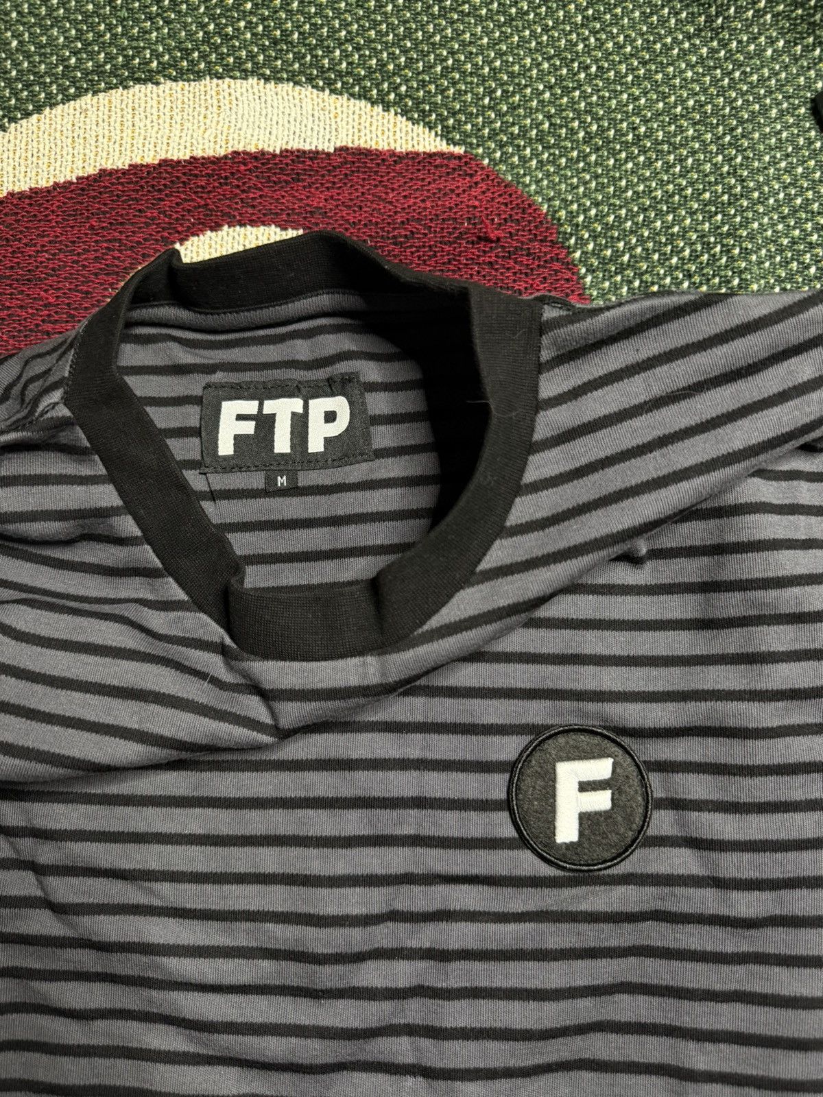 Fuck The Population SS19 FTP stripped shirt grey M Size US M / EU 48-50 / 2 - 2 Thumbnail