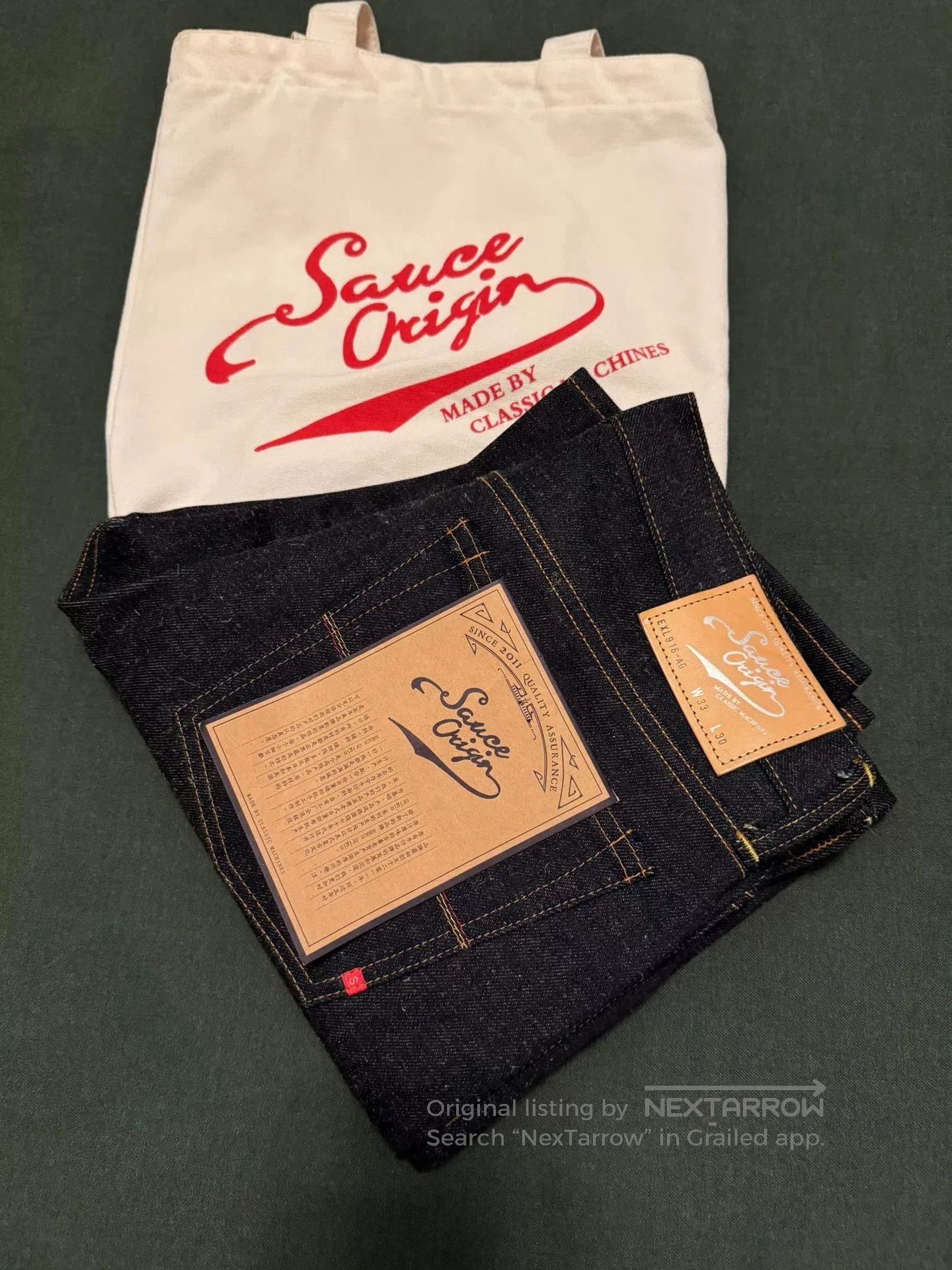Sauce Zhan Sauce Origin Engraved Silver Limited Jeans. Size US 33 - 9 Thumbnail