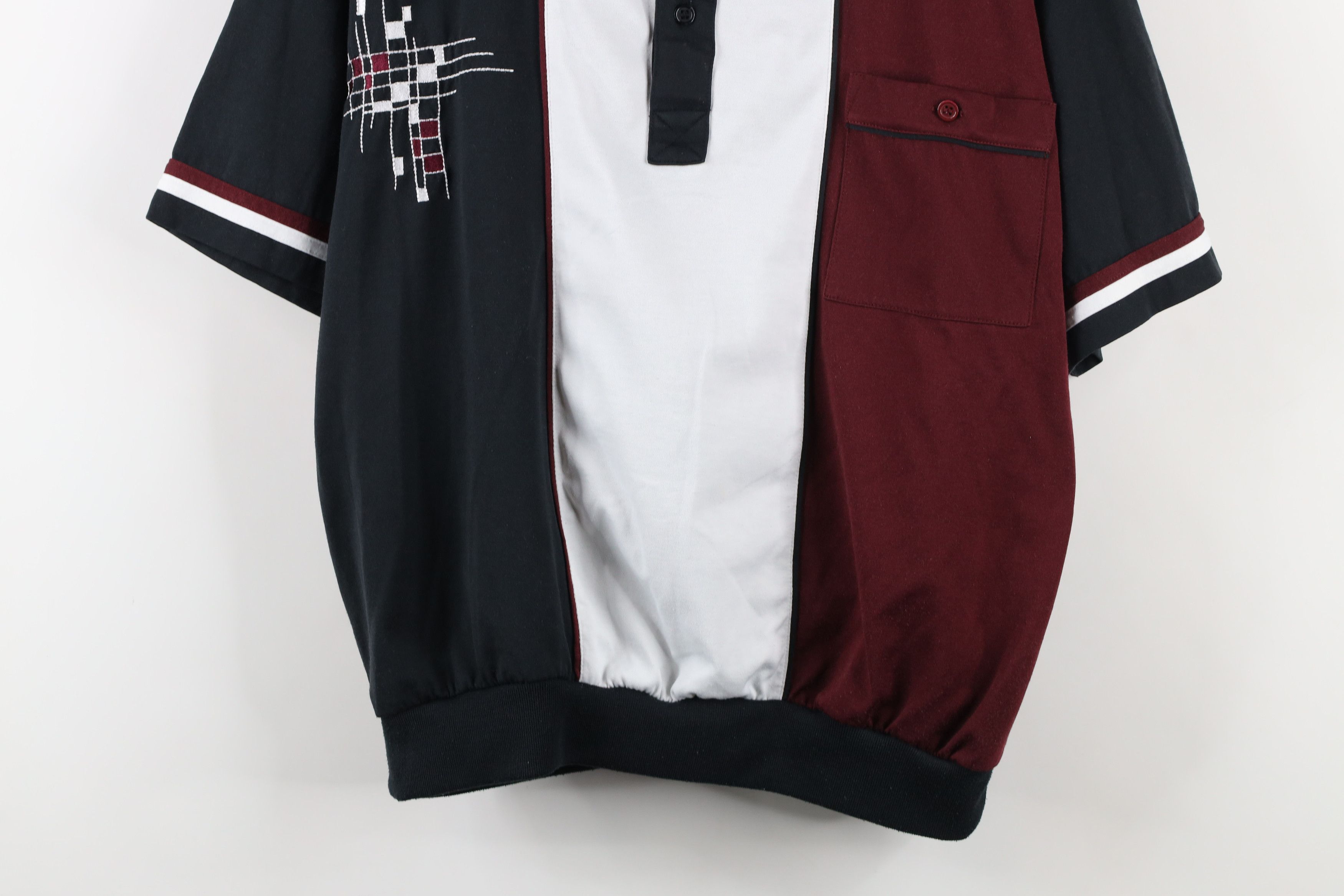 Vintage Vintage 90s Streetwear Block Collared Pullover Polo Shirt Size US M / EU 48-50 / 2 - 3 Thumbnail