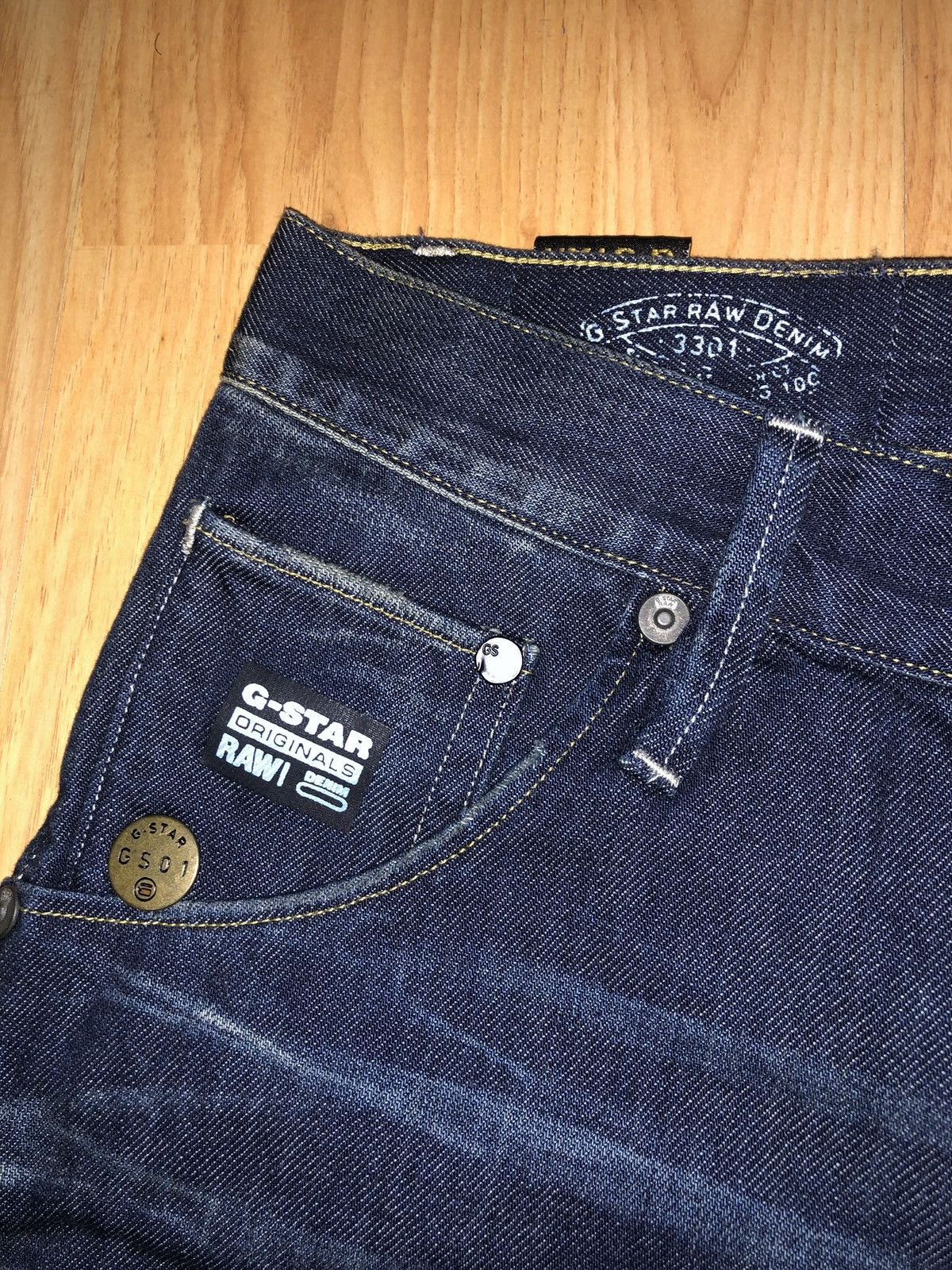 G-Star G-Star RAW GS01 Wash Distressed Denim - Size 30 Size US 30 / EU 46 - 4 Thumbnail