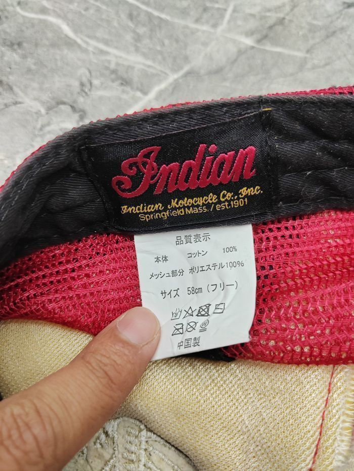 Vintage Vintage Indiana Motorcycle Trucker Cap Hat Size ONE SIZE - 5 Thumbnail