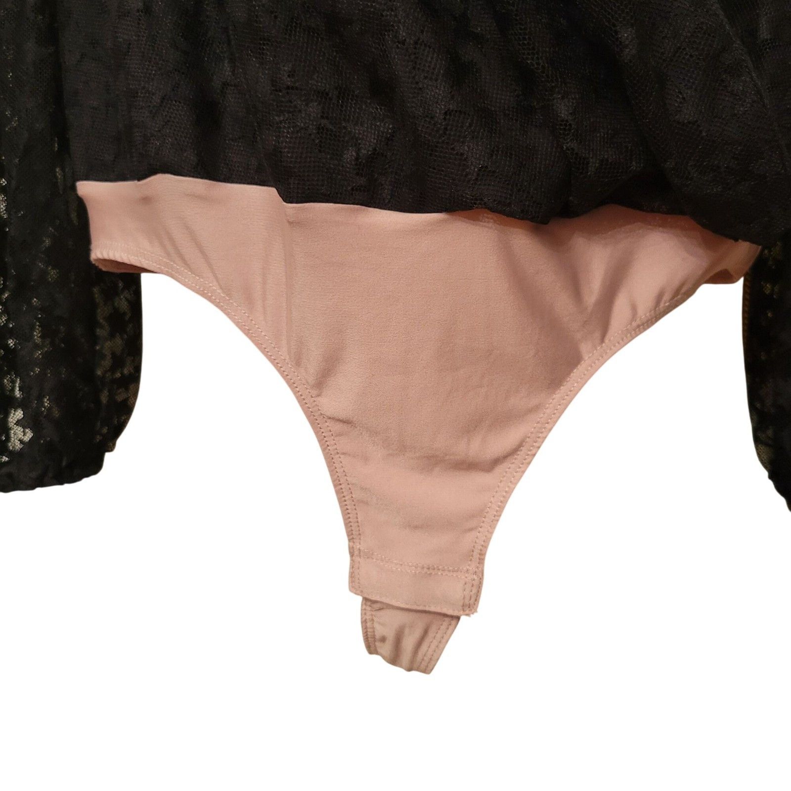 Amanda Uprichard Amanda Uprichard M YURI Black Star Motif Bodysuit Sheer Lace Size M / US 6-8 / IT 42-44 - 4 Thumbnail