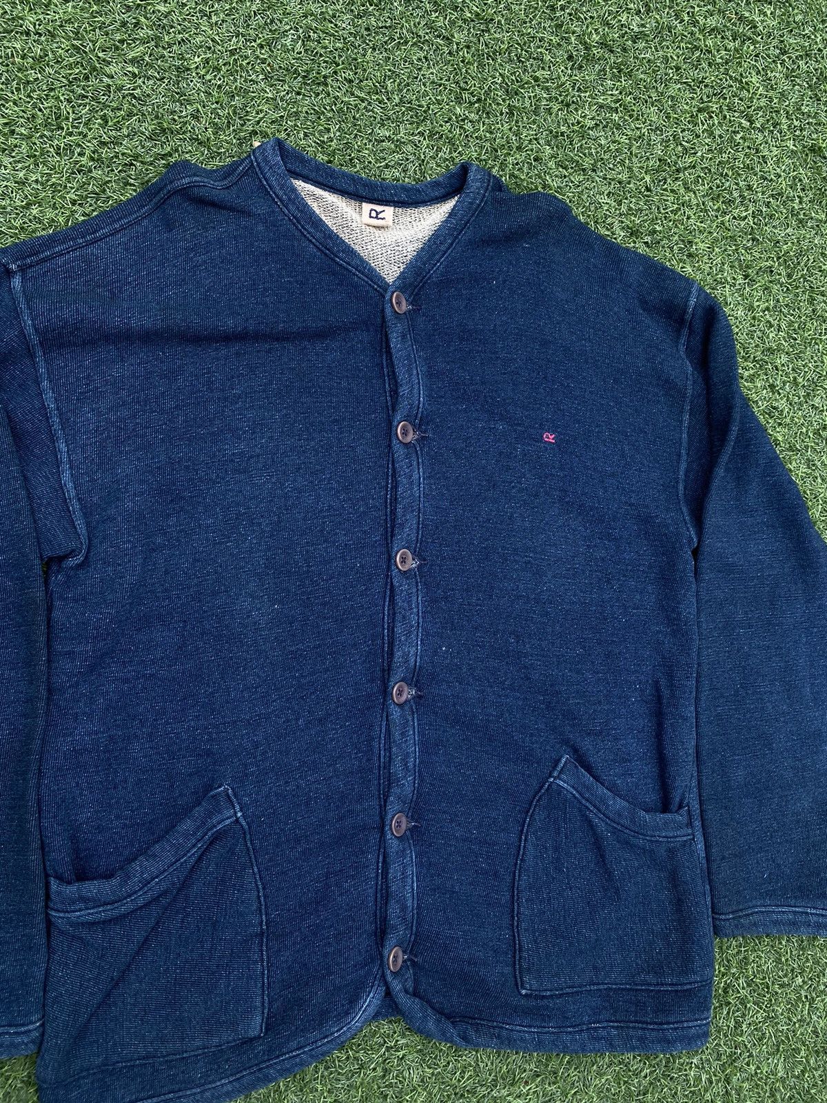 45rpm 45RPM HERITAGE COTTON BLUE CARDIGAN Size US L / EU 52-54 / 3 - 2 Thumbnail