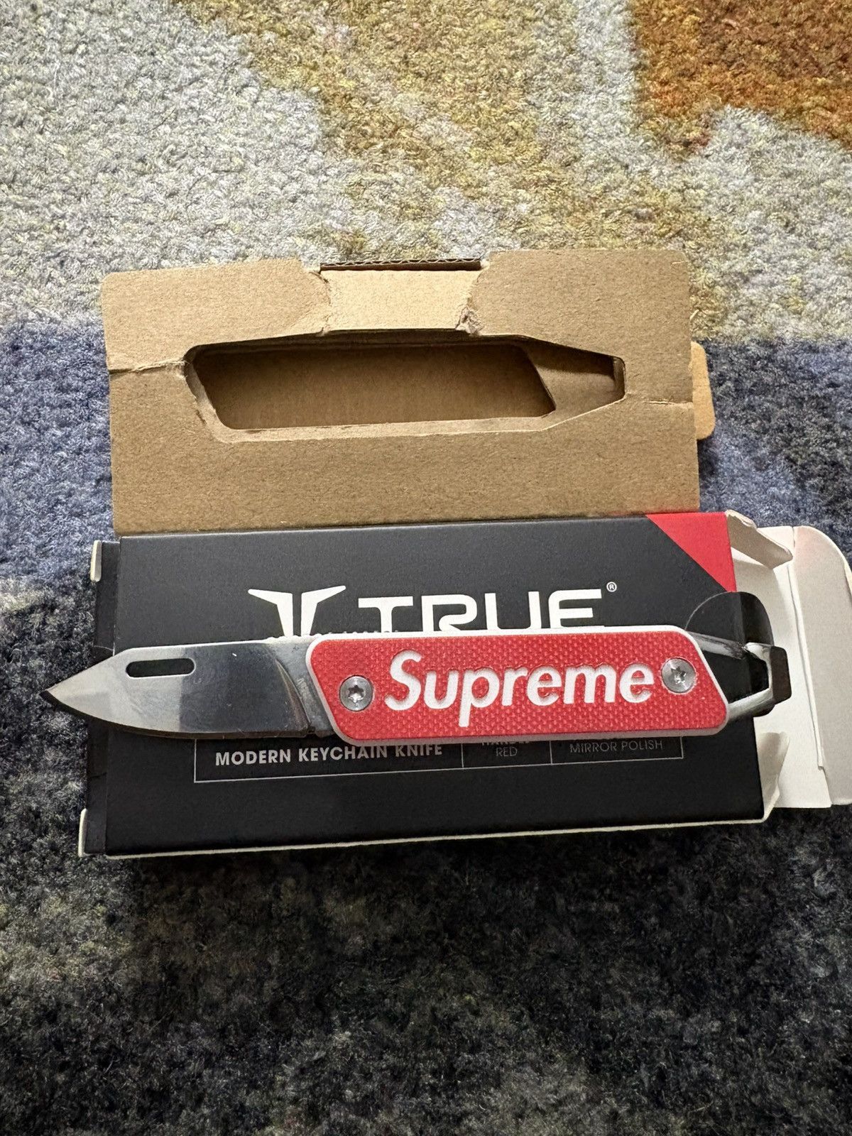 Supreme Supreme TRUE Modern Keychain Knife Red | Grailed