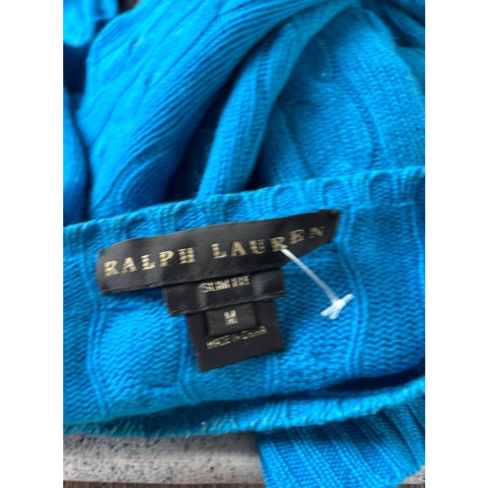 Ralph Lauren Ralph Lauren Womens Knit Sweater Size M Blue Cashmere Long Sleeve Slim Fit Size M / US 6-8 / IT 42-44 - 3 Thumbnail