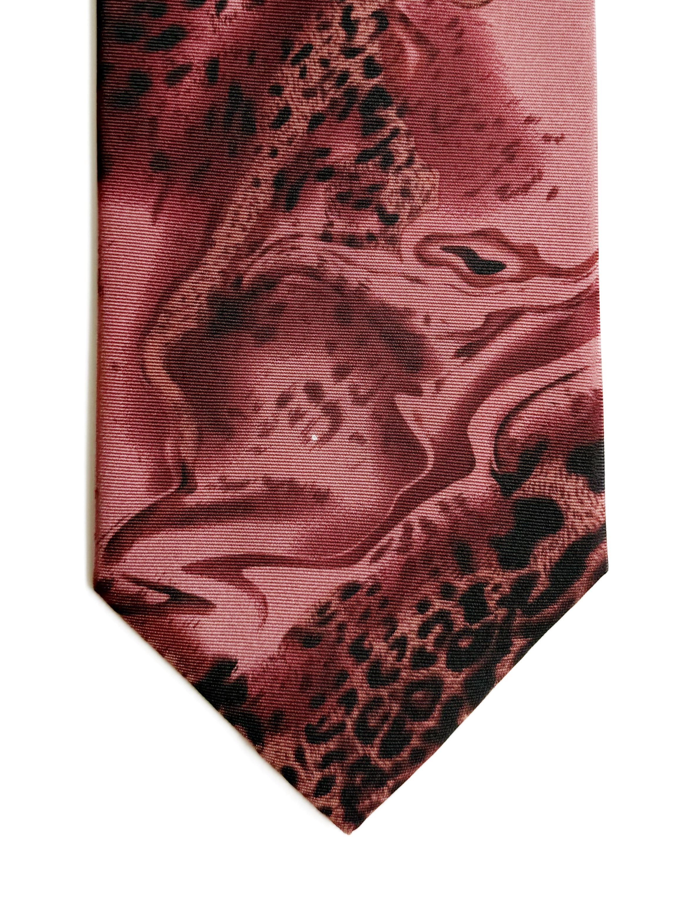 Roberto Cavalli Stunning Vintage Men's Roberto Cavalli Leopard Silk NeckTie Size ONE SIZE - 1 Thumbnail
