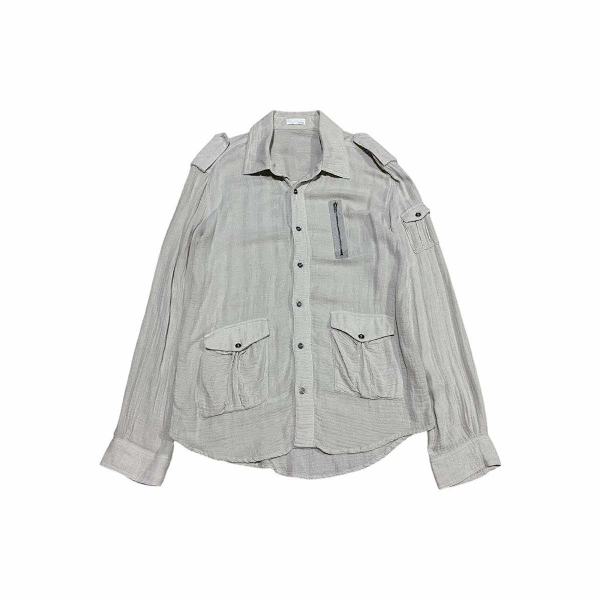 🔥Sick Y2K Barak Military Rayon Shirt Zipper Punk