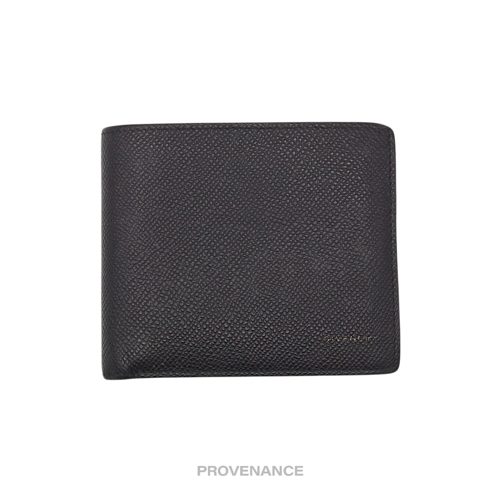 Givenchy 🔴 Givenchy Logo Bifold Wallet - Black Red Grained Leather Size ONE SIZE - 1 Thumbnail