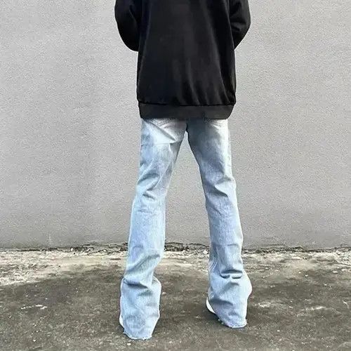 Japanese Brand Y2K Fashion Zipper Retro Washed Baggy Flare Jeans Size US 36 / EU 52 - 2 Thumbnail