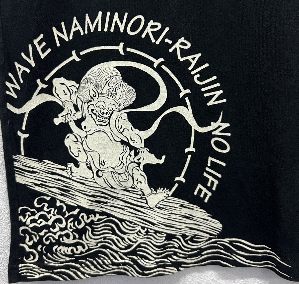Japanese Brand × Vintage VINTAGE WAVE NAMINORI-RAIJIN NO LIFE SHIRT Size US M / EU 48-50 / 2 - 4 Thumbnail
