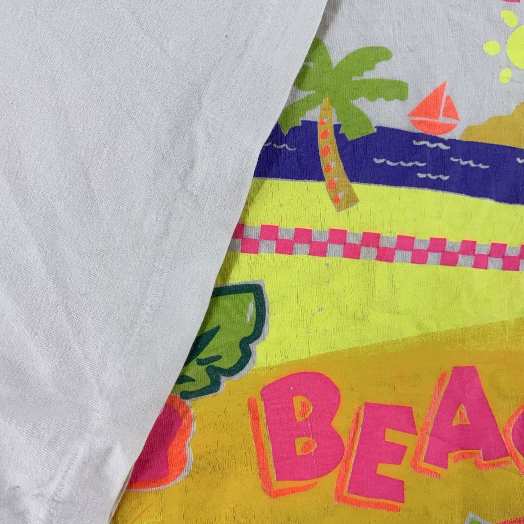 Vintage VINTAGE South Beach Tropic Shirt Mens 2XL Miami Florida Graphic Neon 90s Tee Size US XXL / EU 58 / 5 - 4 Thumbnail