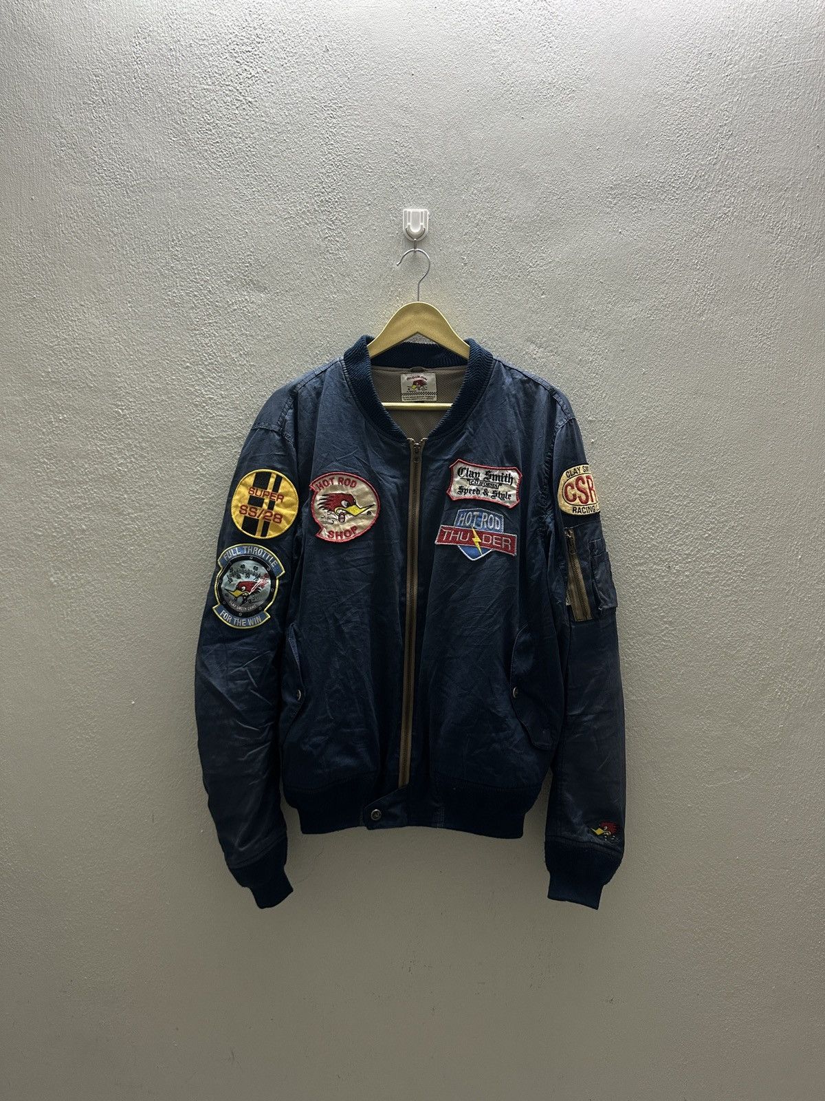 Vintage Vintage Clay Smith Hot Rod Thunder Racing Calif Jacket Size US L / EU 52-54 / 3 - 1 Thumbnail
