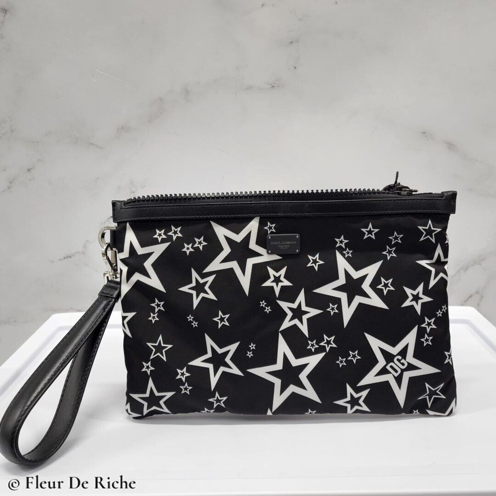 Dolce & Gabbana Dolce & Gabbana Millennials Star Wristlet / Clutch Black Size ONE SIZE - 1 Thumbnail