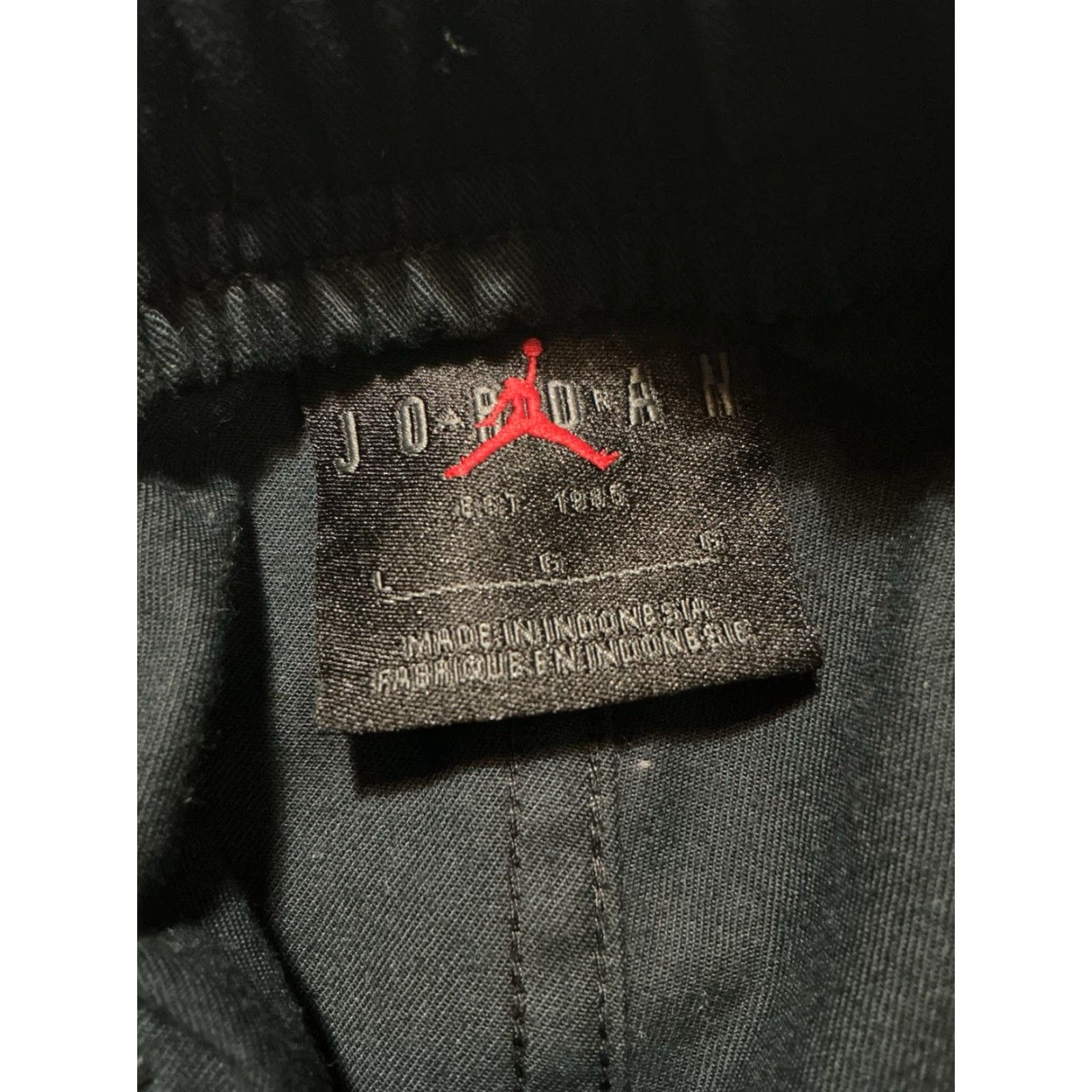 Jordan Brand VINTAGE Air Jordan Nike Essential Chicago Black Cargo Utility Trouser Pants Mens L Size US 33 - 7 Thumbnail