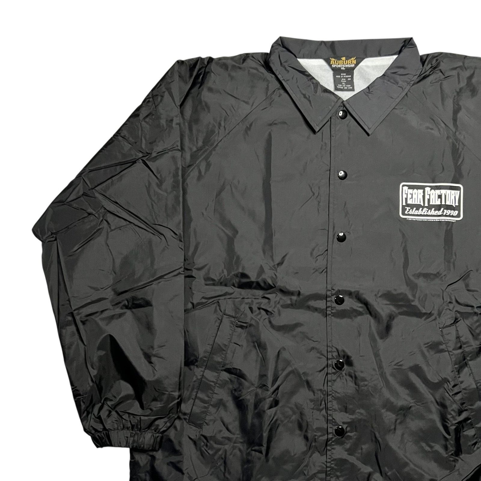 Auburn Sportswear × Band Tees × Vintage Vintage 2001 Fear Factory band coach jacket (XL) Size US XL / EU 56 / 4 - 4 Thumbnail