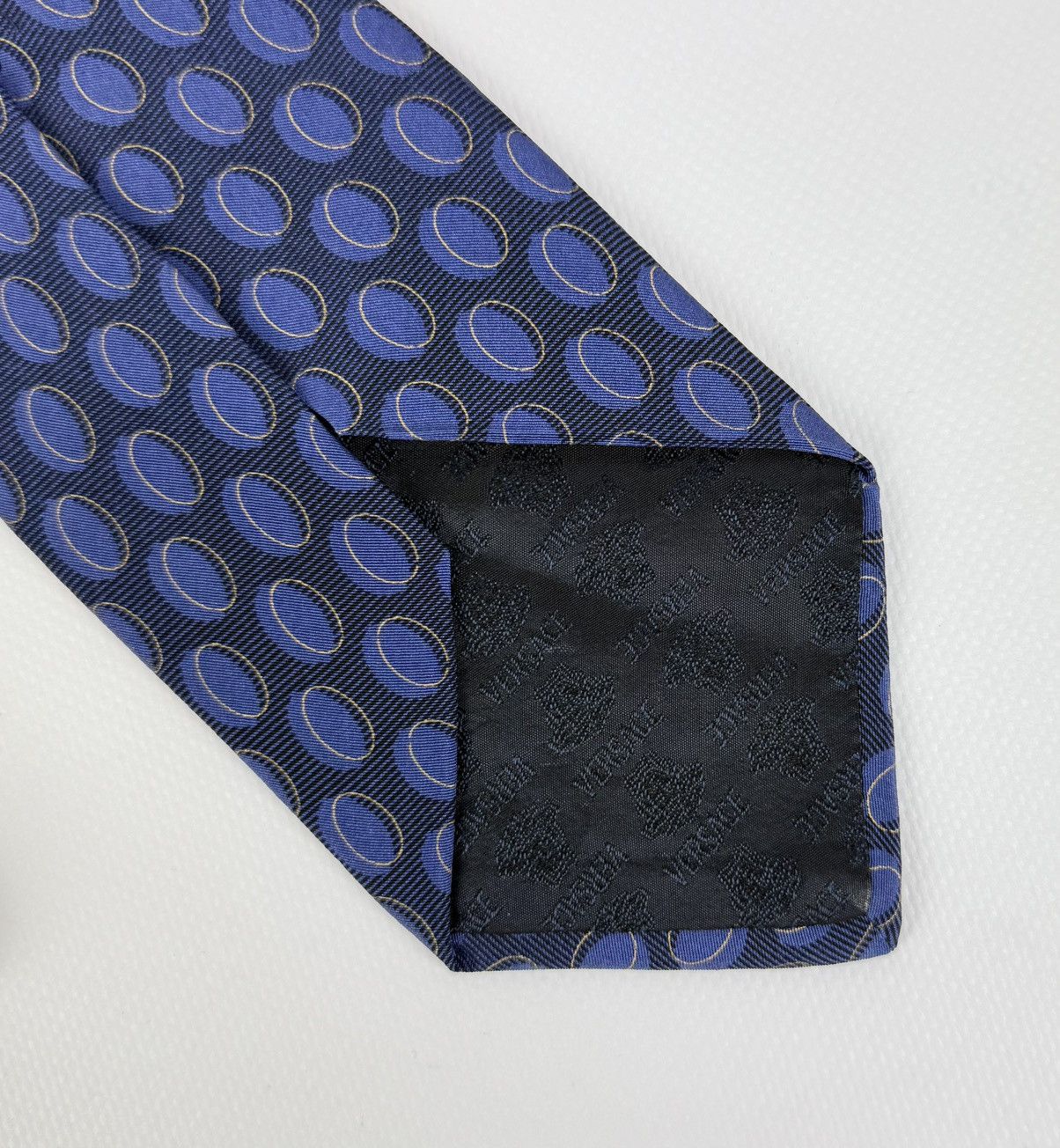 Versace Gianni Versace 100% silk Tie Blue Necktie for Men Top Luxury Size ONE SIZE - 9 Thumbnail